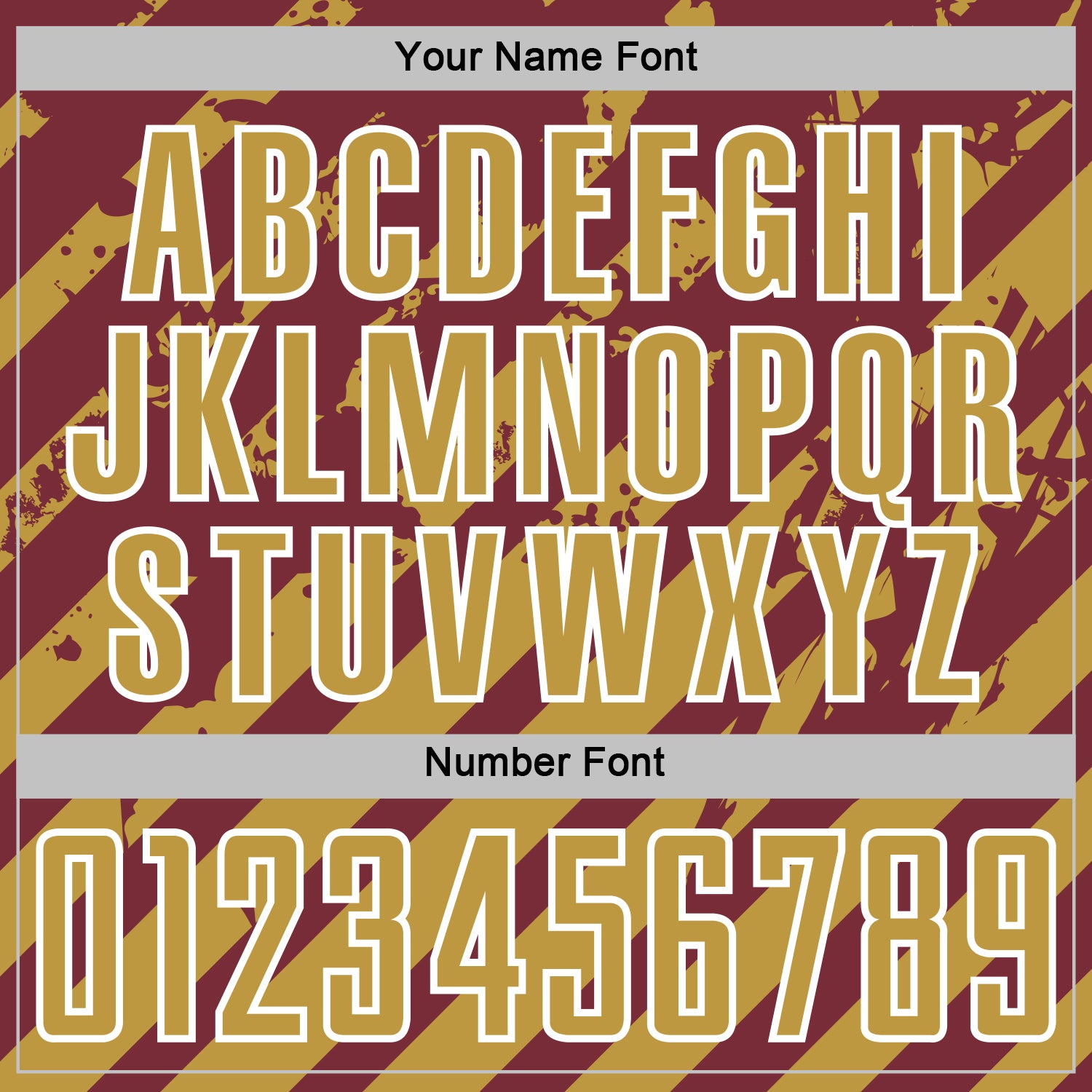 Custom Burgundy Old Gold-White Distressed Diagonal Stripe Pattern Sports Sublimation Soccer Uniform Jersey view 6