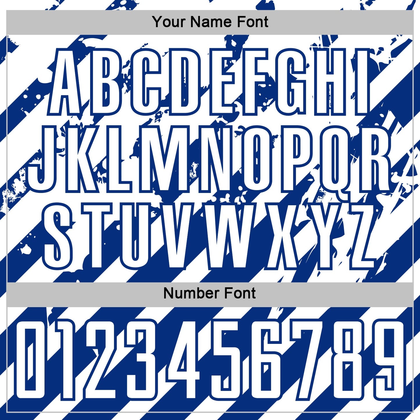Custom White Royal Distressed Diagonal Stripe Pattern Sports Sublimation Soccer Uniform Jersey view 6