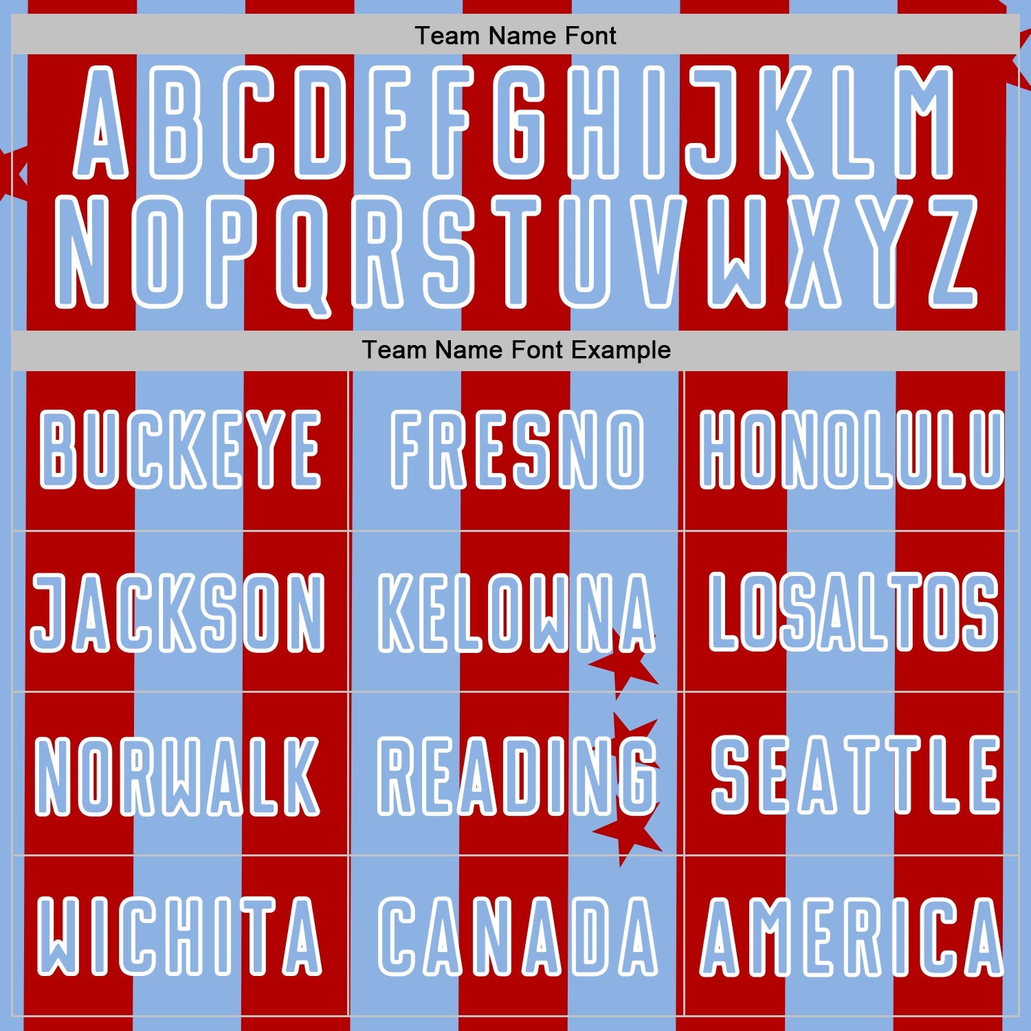 Custom Red Light Blue-White Stars And Stripes Sports Sublimation Soccer Uniform Jersey view 5