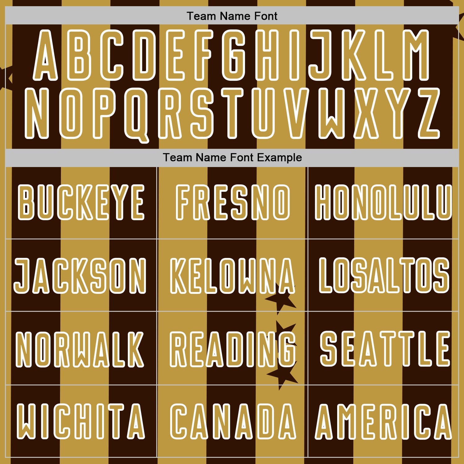 Custom Brown Old Gold-White Stars And Stripes Sports Sublimation Soccer Uniform Jersey view 5