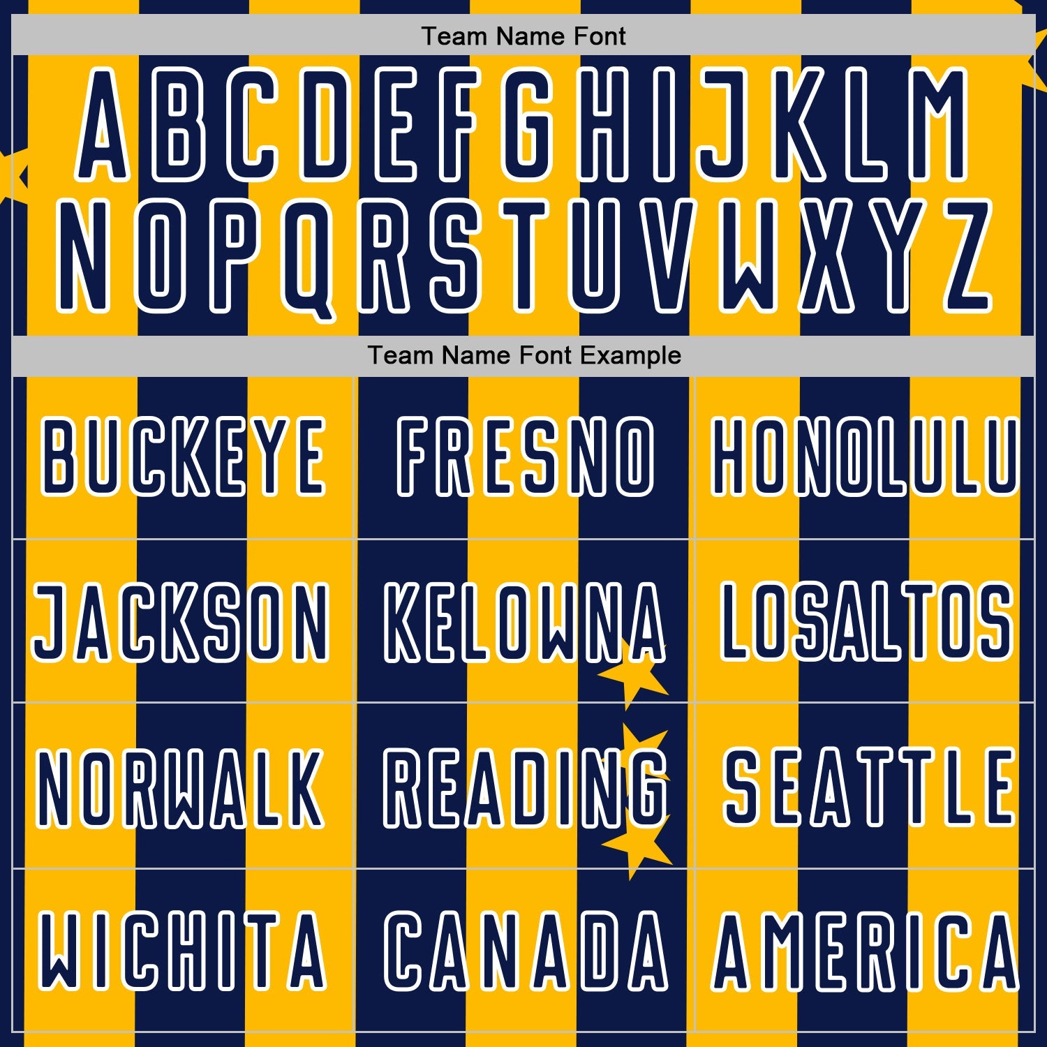 Custom Gold Navy-White Stars And Stripes Sports Sublimation Soccer Uniform Jersey view 5
