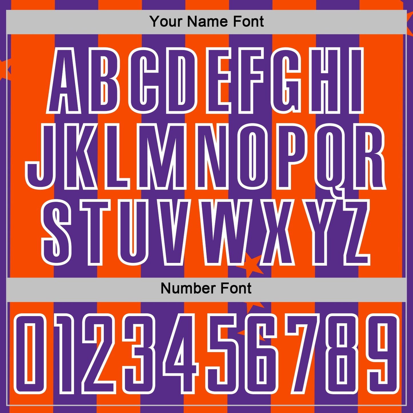 Custom Orange Purple-White Stars And Stripes Sports Sublimation Soccer Uniform Jersey view 6