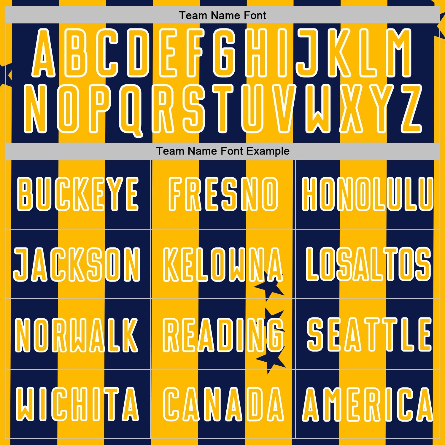 Custom Navy Gold-White Stars And Stripes Sports Sublimation Soccer Uniform Jersey view 5