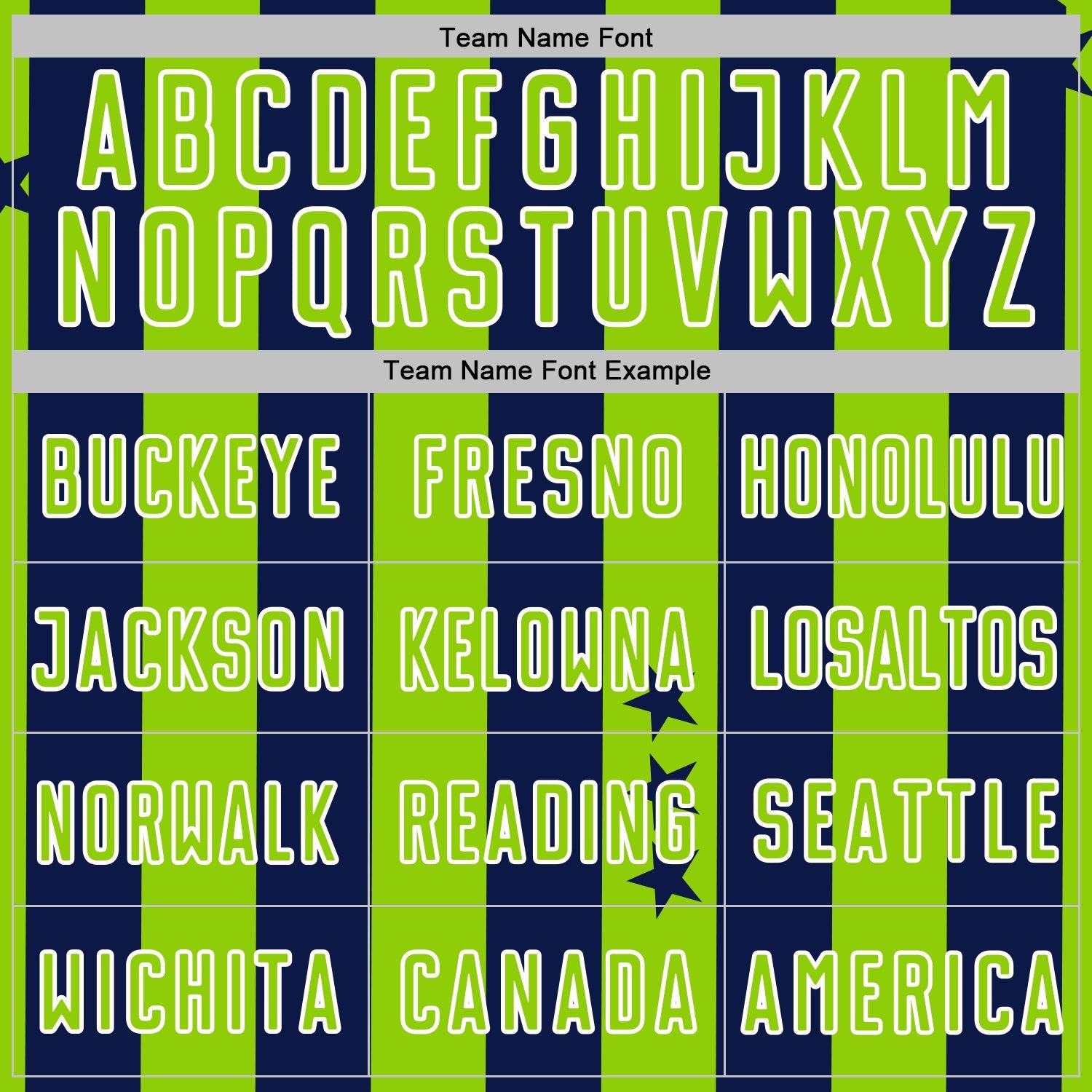 Custom Navy Neon Green-White Stars And Stripes Sports Sublimation Soccer Uniform Jersey view 5