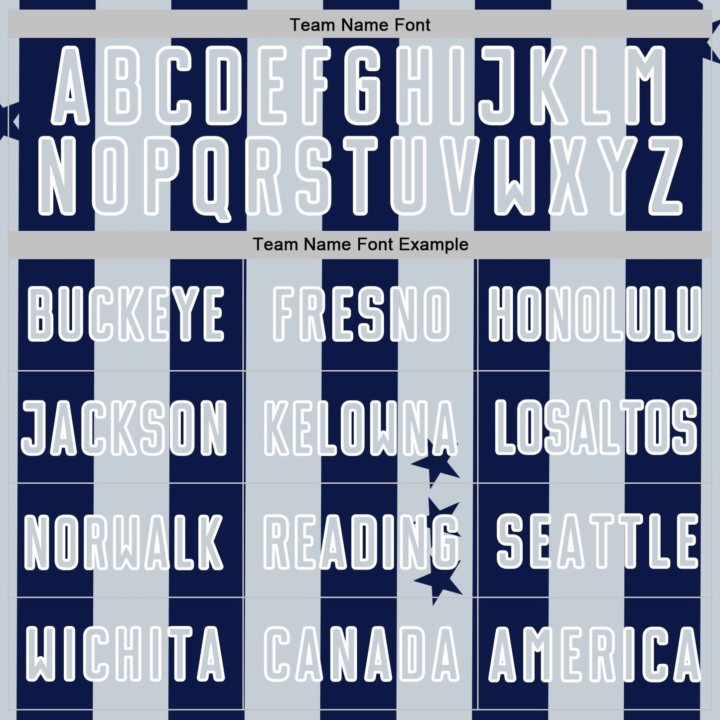 Custom Navy Silver-White Stars And Stripes Sports Sublimation Soccer Uniform Jersey view 5
