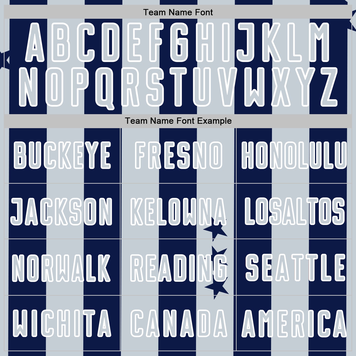 Custom Navy Silver-White Stars And Stripes Sports Sublimation Soccer Uniform Jersey view 5
