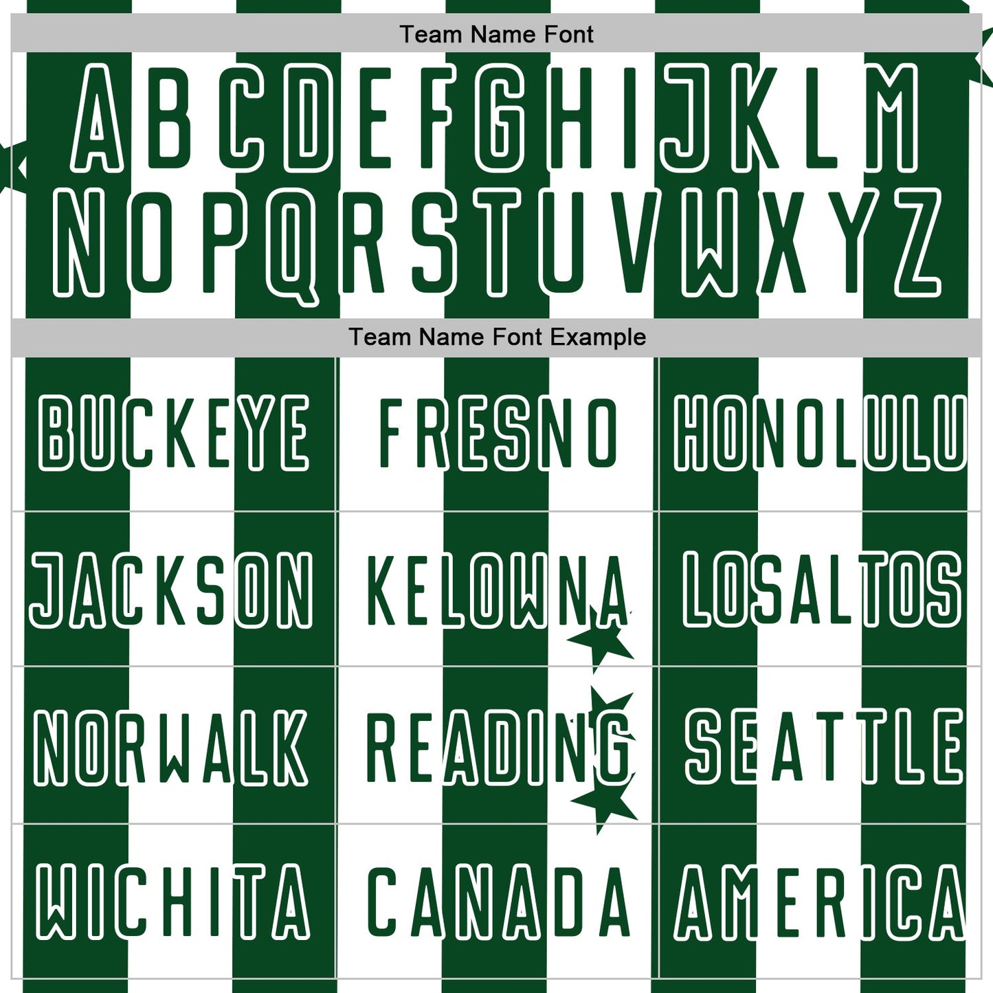Custom Green White Stars And Stripes Sports Sublimation Soccer Uniform Jersey view 5