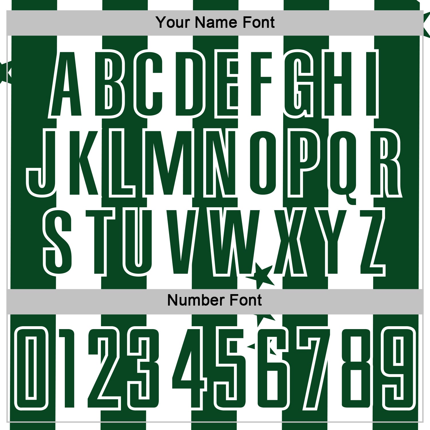 Custom Green White Stars And Stripes Sports Sublimation Soccer Uniform Jersey view 6