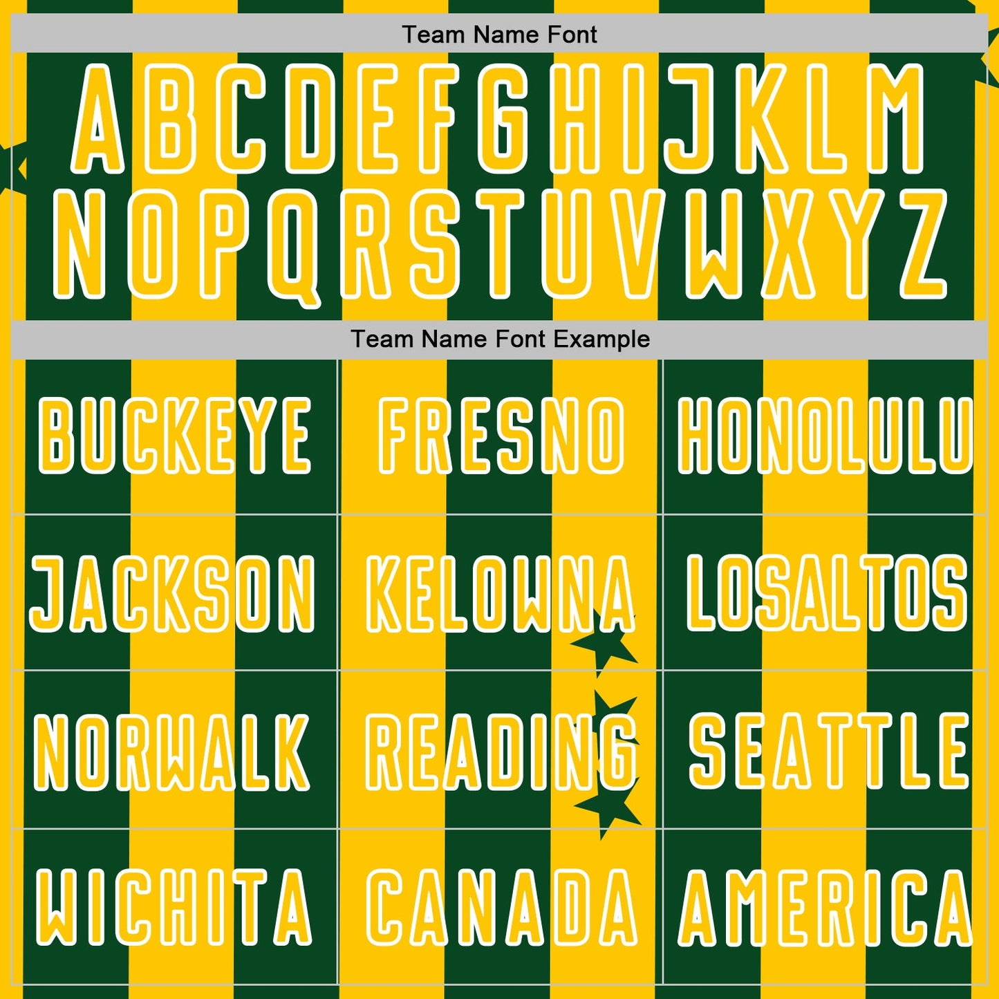Custom Green Yellow-White Stars And Stripes Sports Sublimation Soccer Uniform Jersey view 5