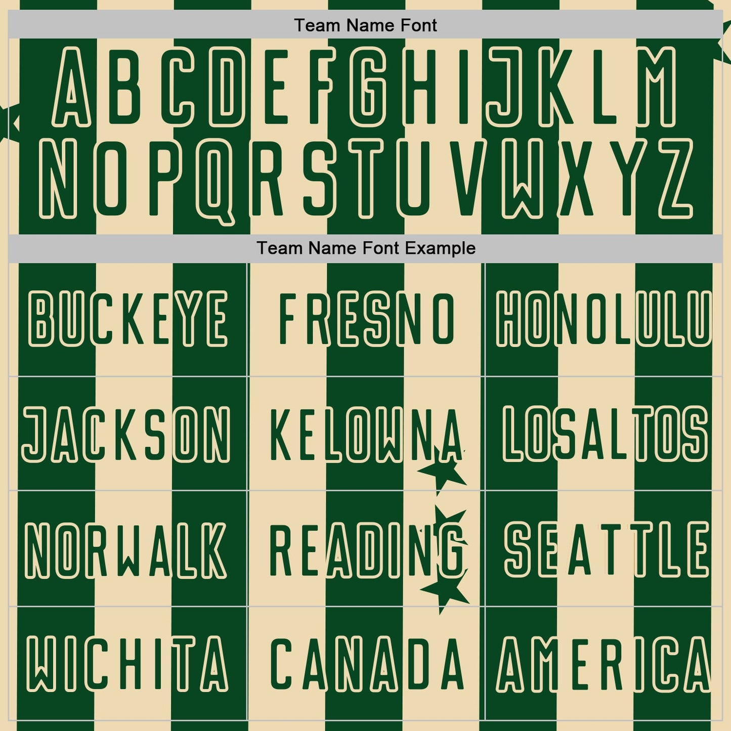 Custom Green Cream Stars And Stripes Sports Sublimation Soccer Uniform Jersey view 5