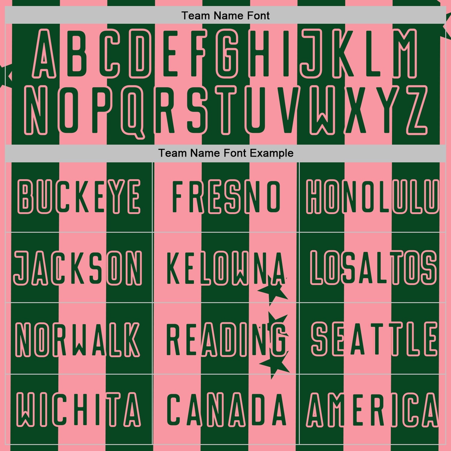 Custom Green Medium Pink Stars And Stripes Sports Sublimation Soccer Uniform Jersey view 5