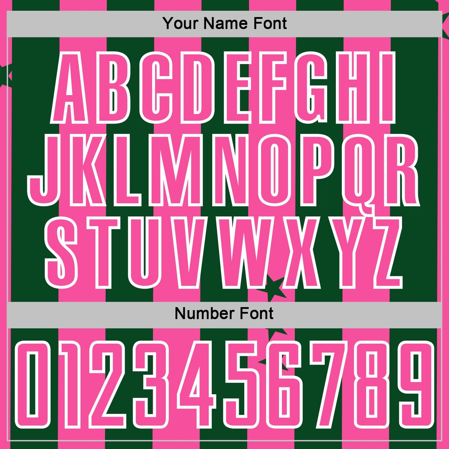 Custom Green Pink-White Stars And Stripes Sports Sublimation Soccer Uniform Jersey view 6