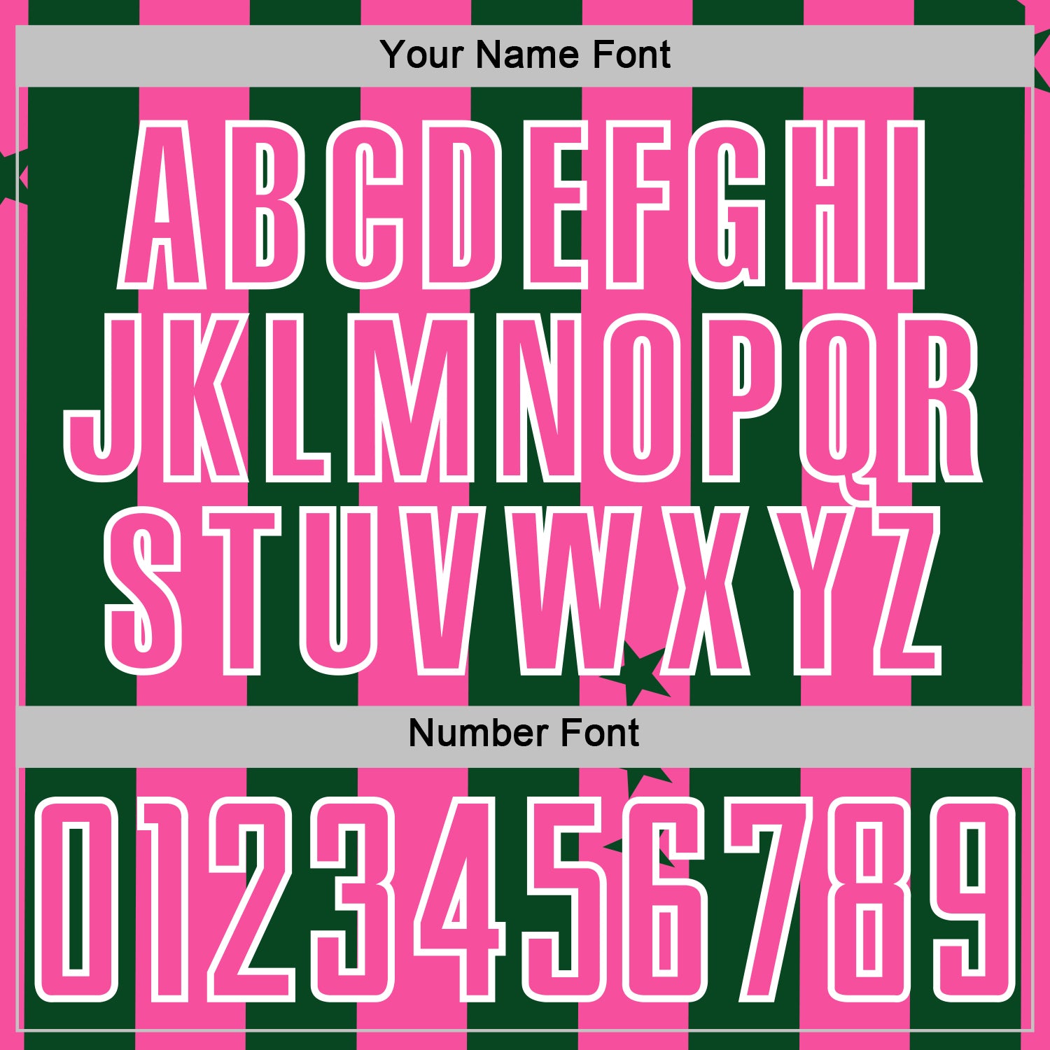 Custom Green Pink-White Stars And Stripes Sports Sublimation Soccer Uniform Jersey view 6