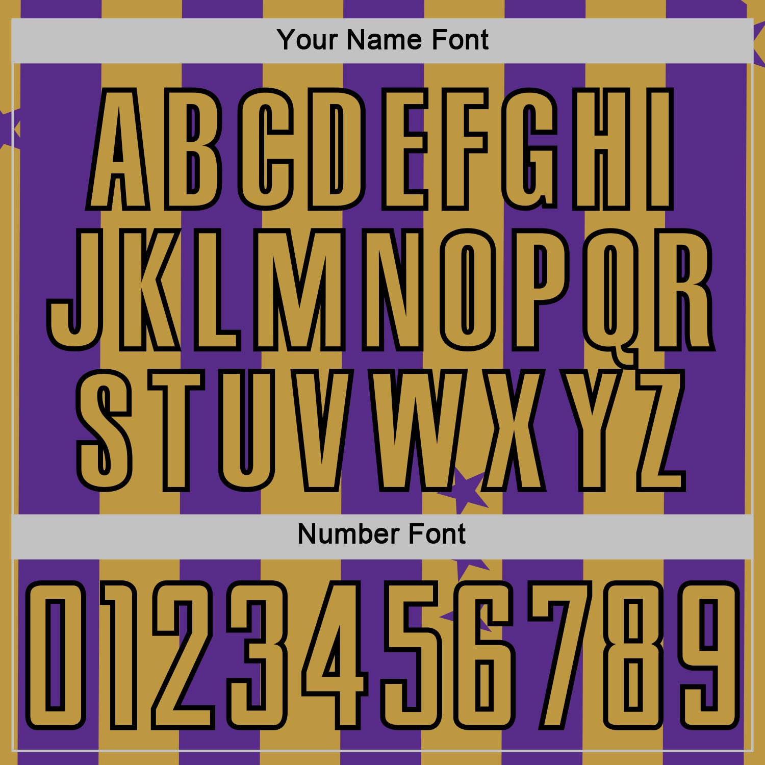 Custom Purple Old Gold-Black Stars And Stripes Sports Sublimation Soccer Uniform Jersey view 6