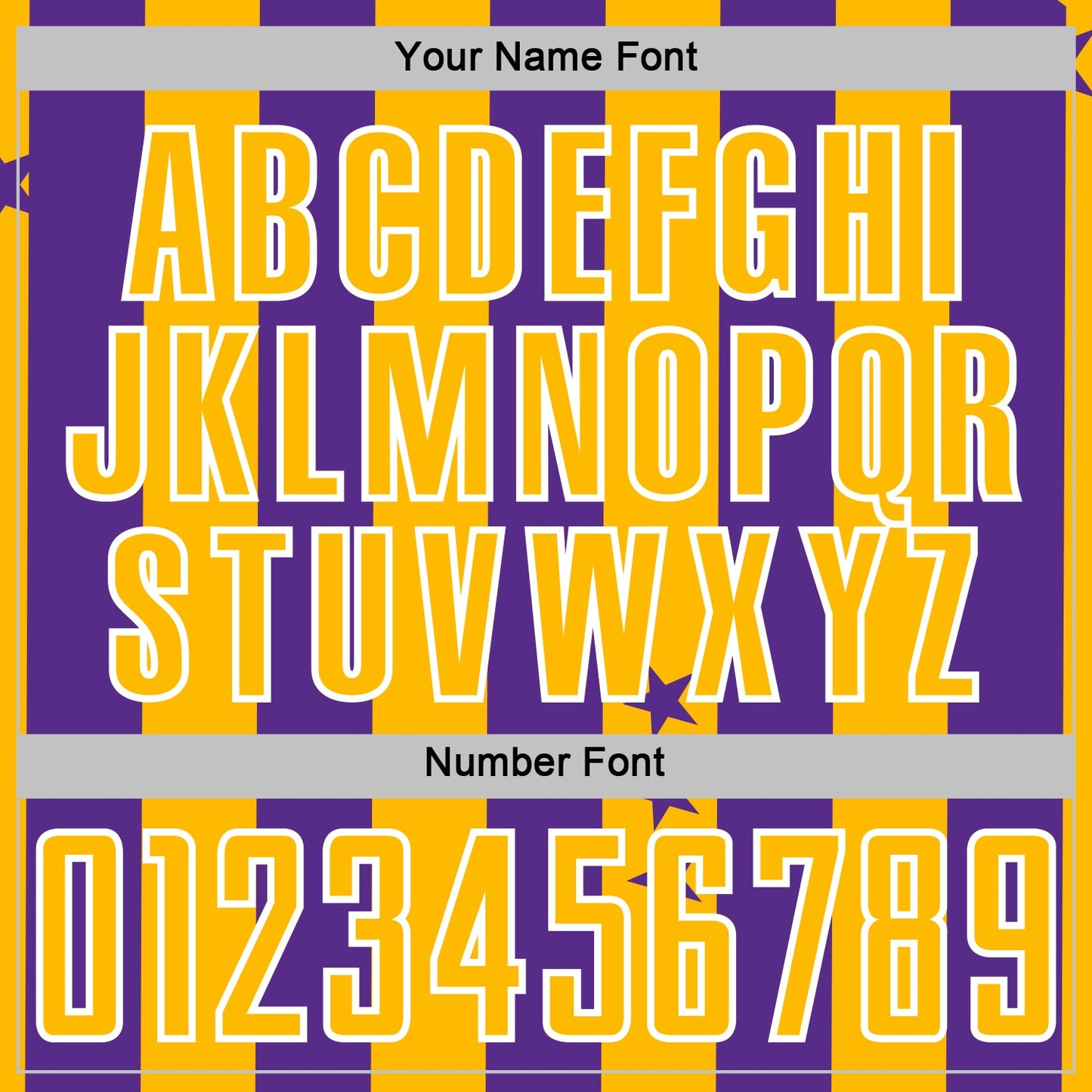 Custom Purple Gold-Black Stars And Stripes Sports Sublimation Soccer Uniform Jersey view 6