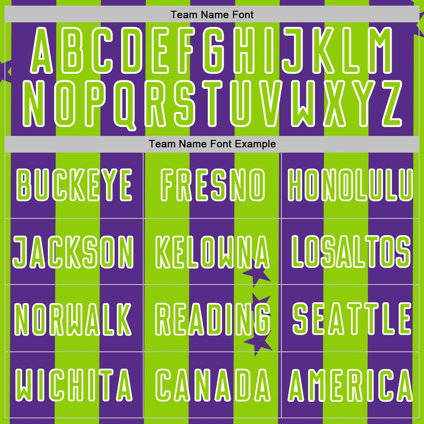 Custom Purple Neon Green-White Stars And Stripes Sports Sublimation Soccer Uniform Jersey view 5
