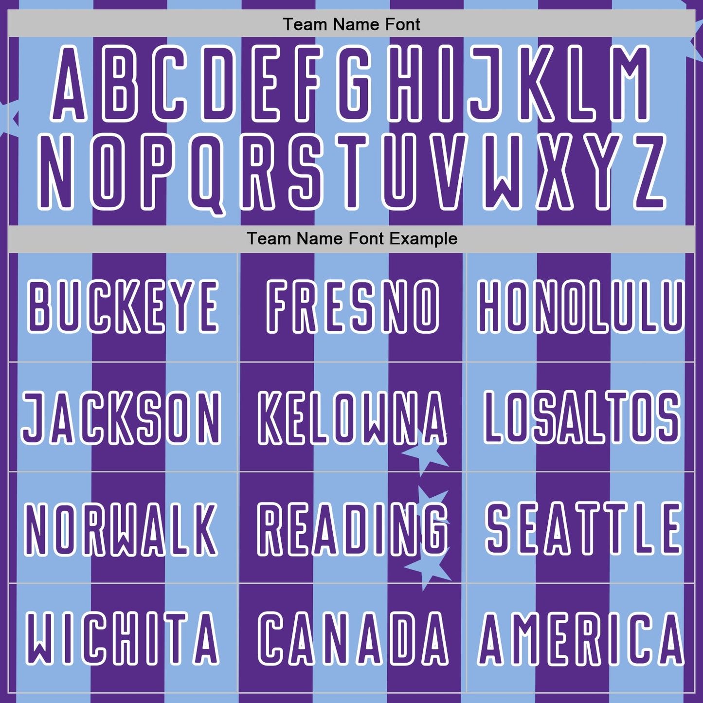 Custom Light Blue Purple-White Stars And Stripes Sports Sublimation Soccer Uniform Jersey view 5