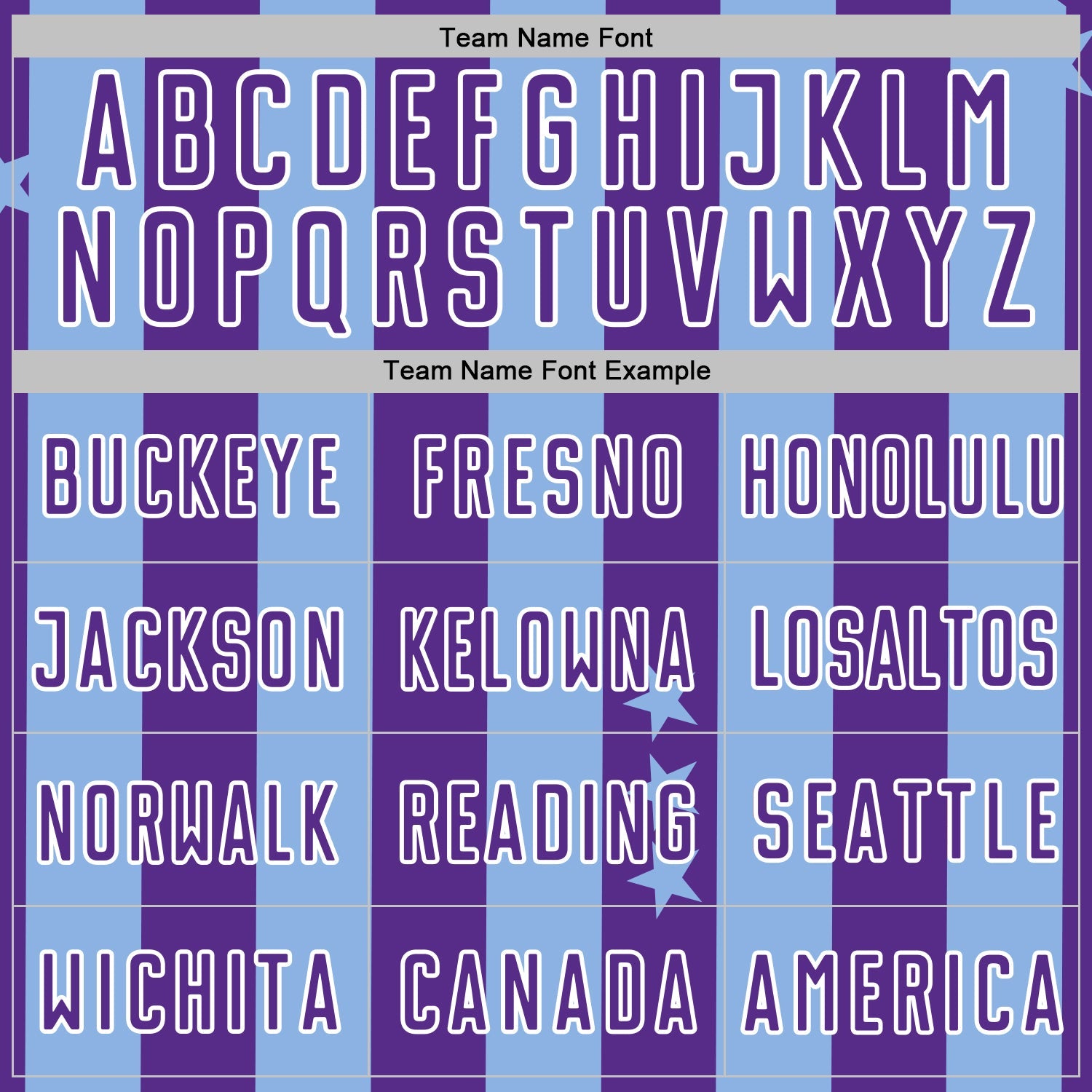 Custom Light Blue Purple-White Stars And Stripes Sports Sublimation Soccer Uniform Jersey view 5