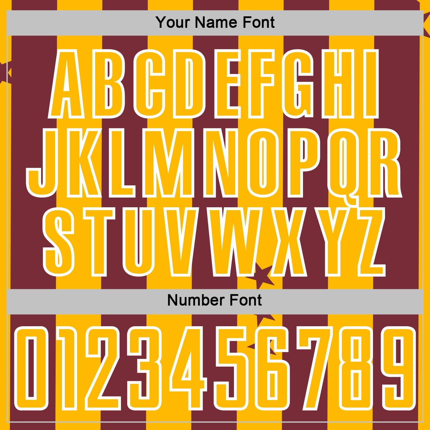 Custom Burgundy Gold-White Stars And Stripes Sports Sublimation Soccer Uniform Jersey view 6
