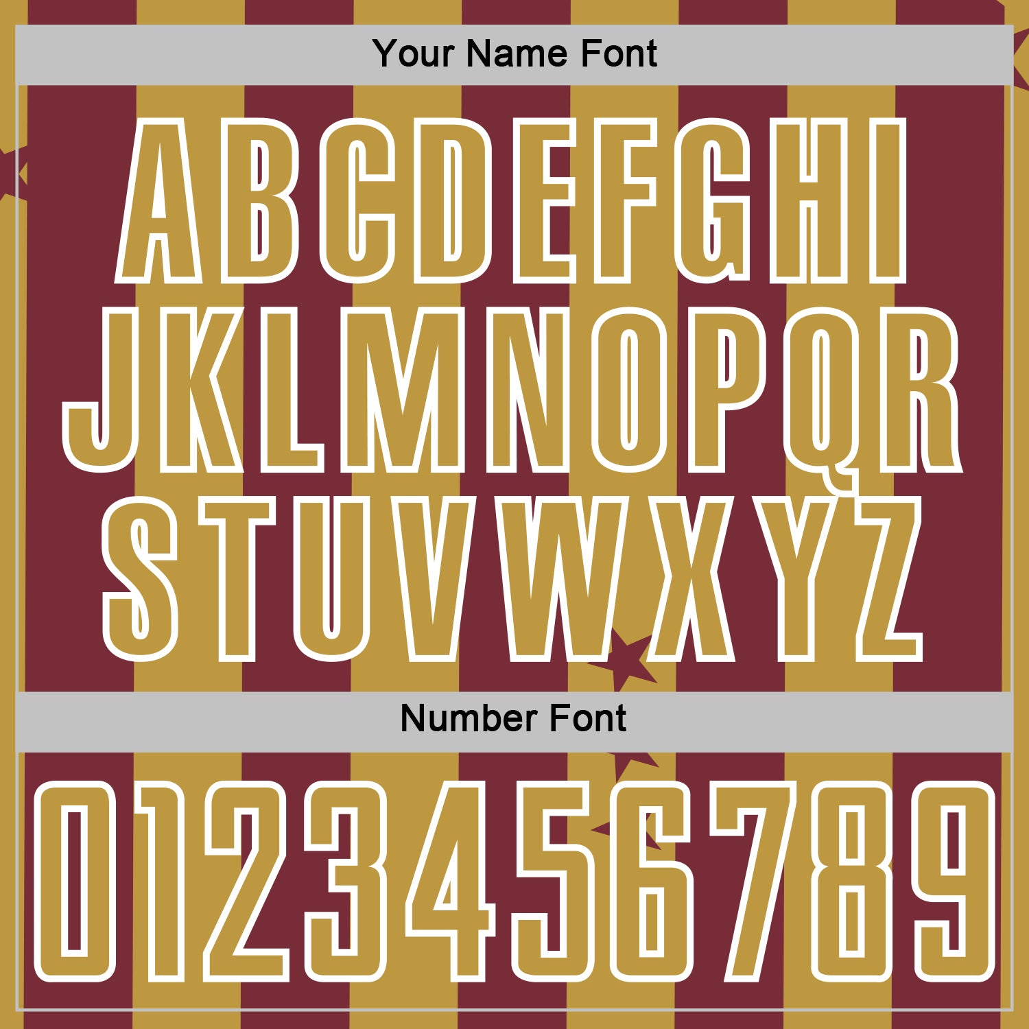 Custom Burgundy Old Gold-White Stars And Stripes Sports Sublimation Soccer Uniform Jersey view 6