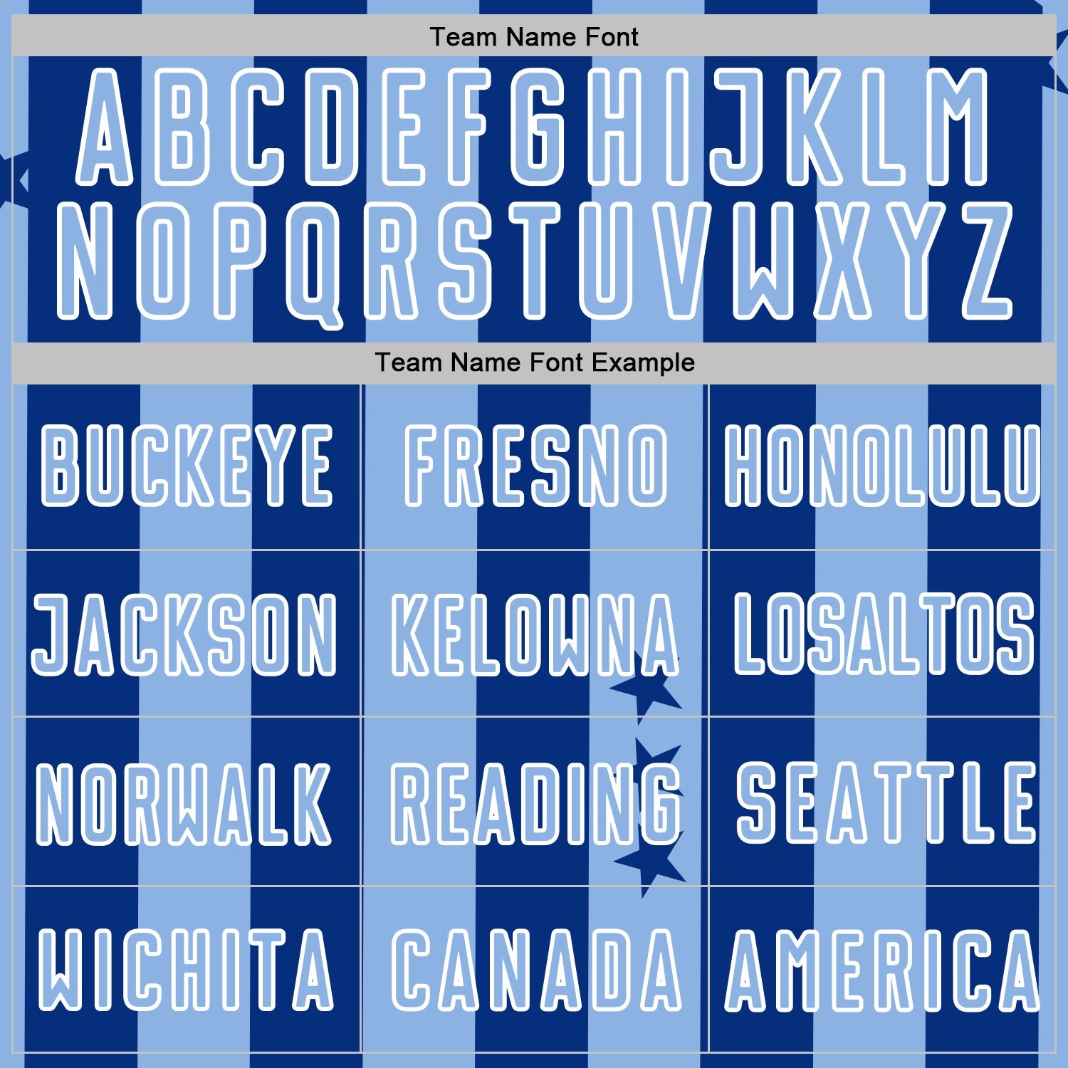 Custom Royal Light Blue-White Stars And Stripes Sports Sublimation Soccer Uniform Jersey view 5