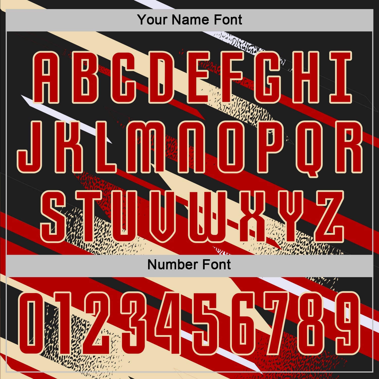 Custom Black Red Cream-White Grunge Stripe And Grainy Sports Sublimation Soccer Uniform Jersey view 6