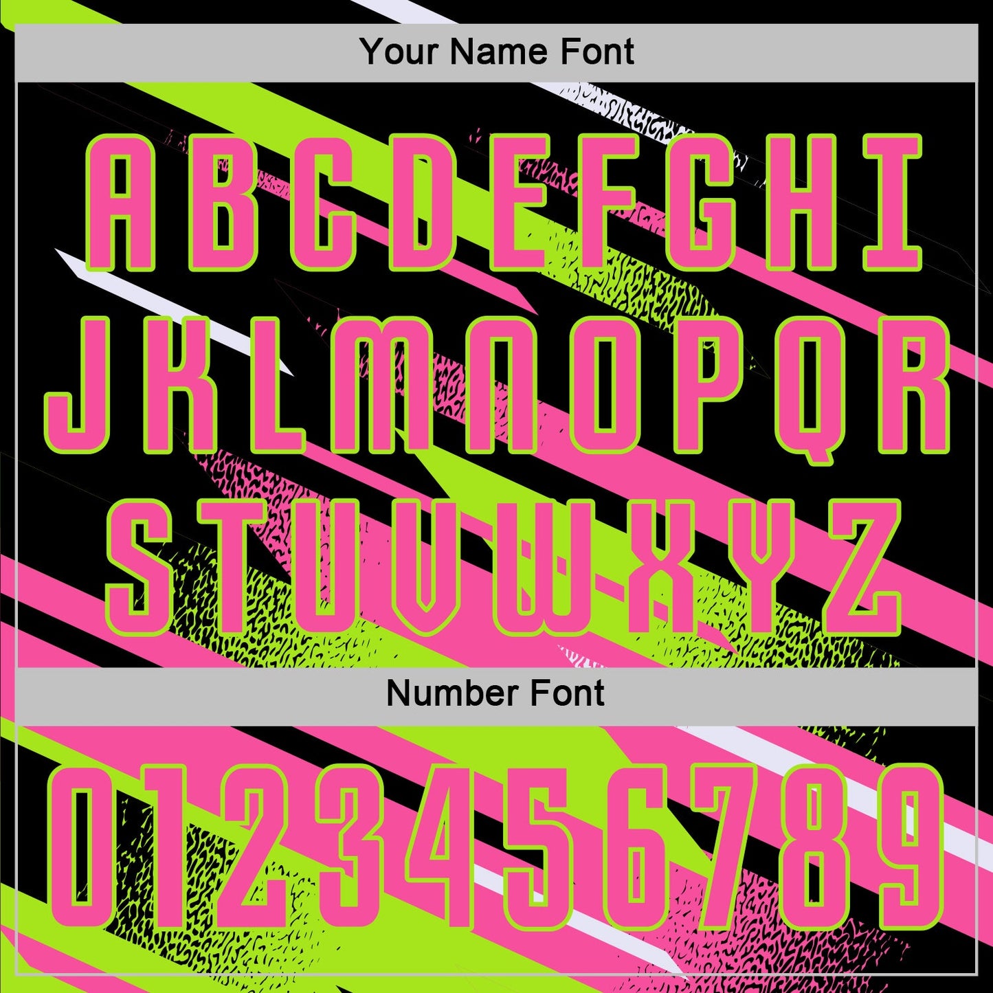 Custom Black Pink Neon Green-White Grunge Stripe And Grainy Sports Sublimation Soccer Uniform Jersey view 6