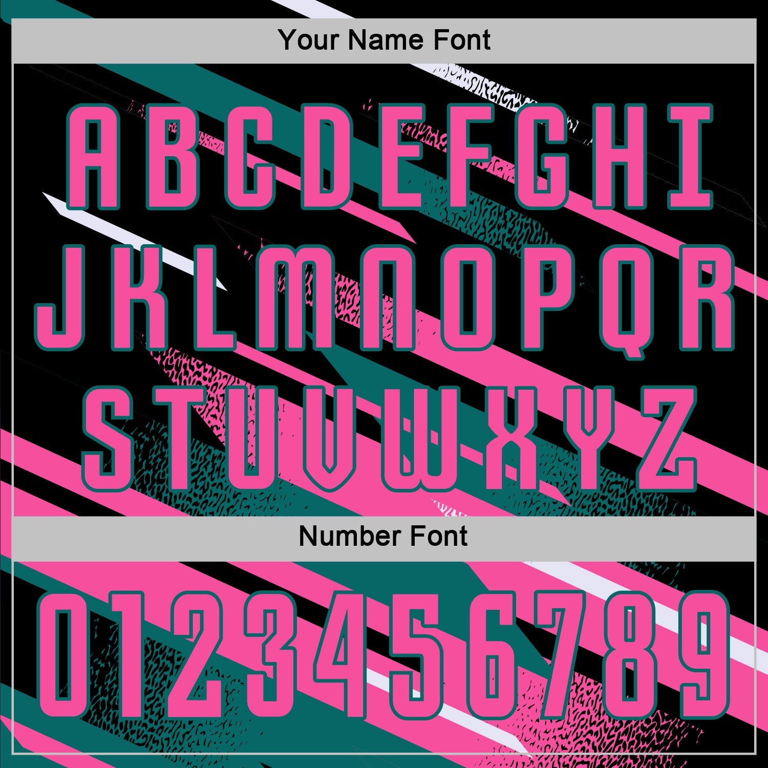 Custom Black Pink Teal-White Grunge Stripe And Grainy Sports Sublimation Soccer Uniform Jersey view 6