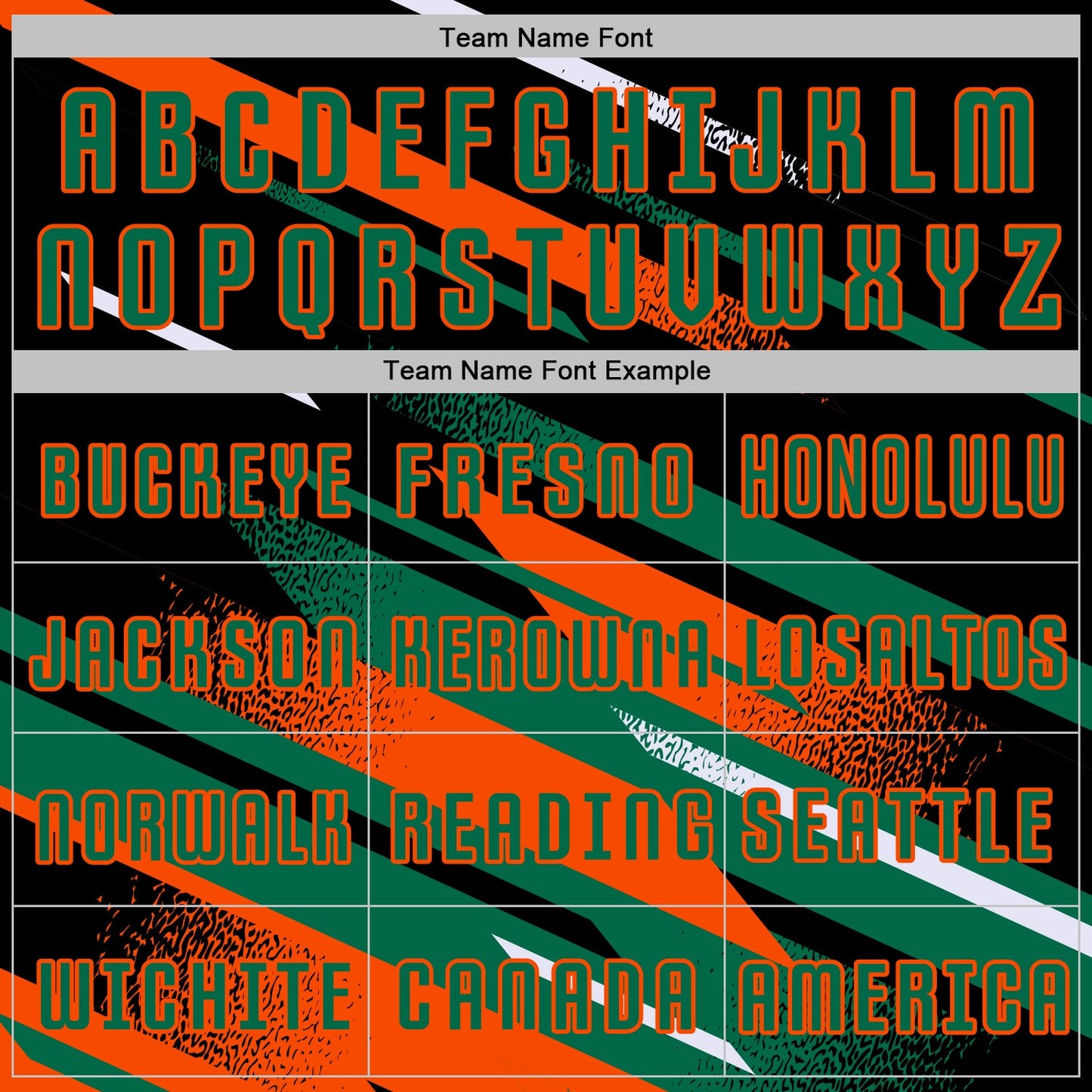 Custom Black Kelly Green Orange-White Grunge Stripe And Grainy Sports Sublimation Soccer Uniform Jersey view 5