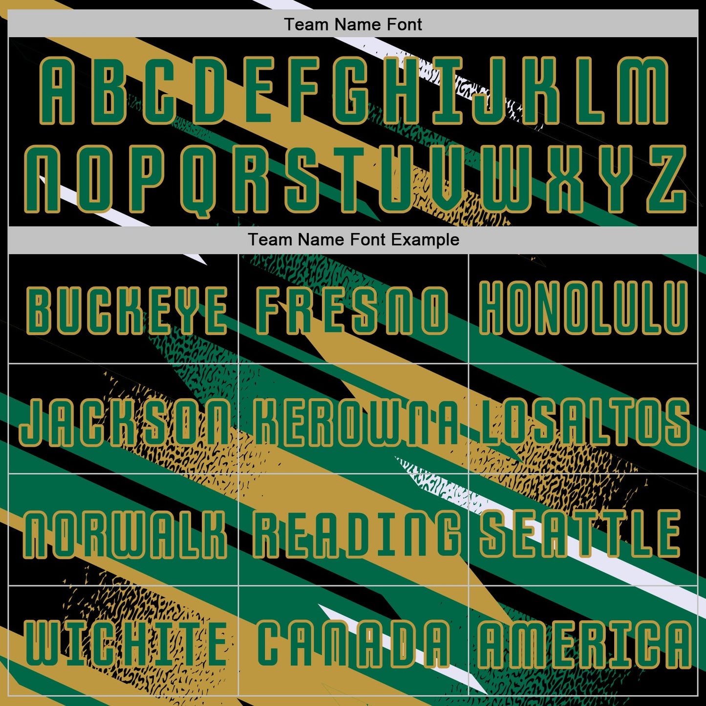 Custom Black Kelly Green Old Gold-White Grunge Stripe And Grainy Sports Sublimation Soccer Uniform Jersey view 5