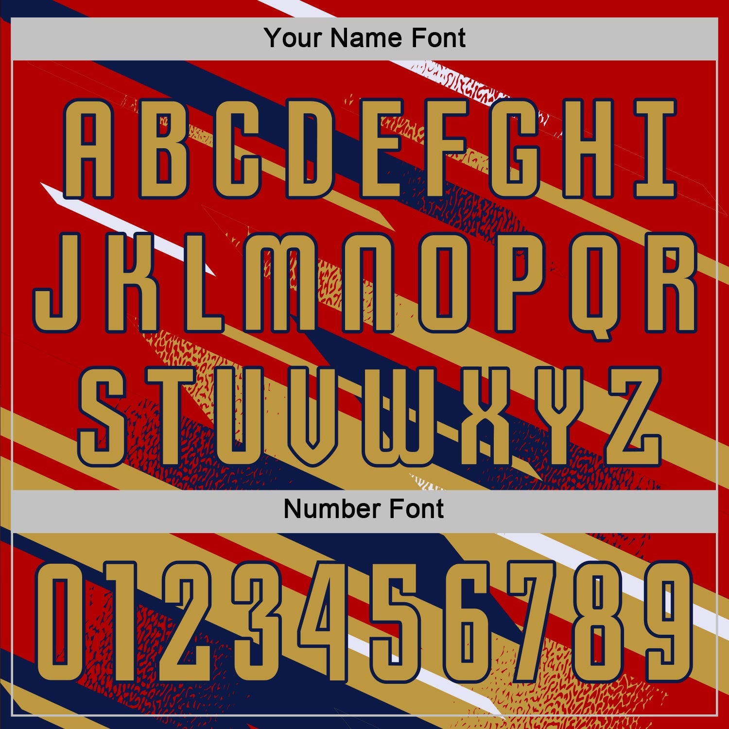 Custom Red Old Gold Navy-White Grunge Stripe And Grainy Sports Sublimation Soccer Uniform Jersey view 6