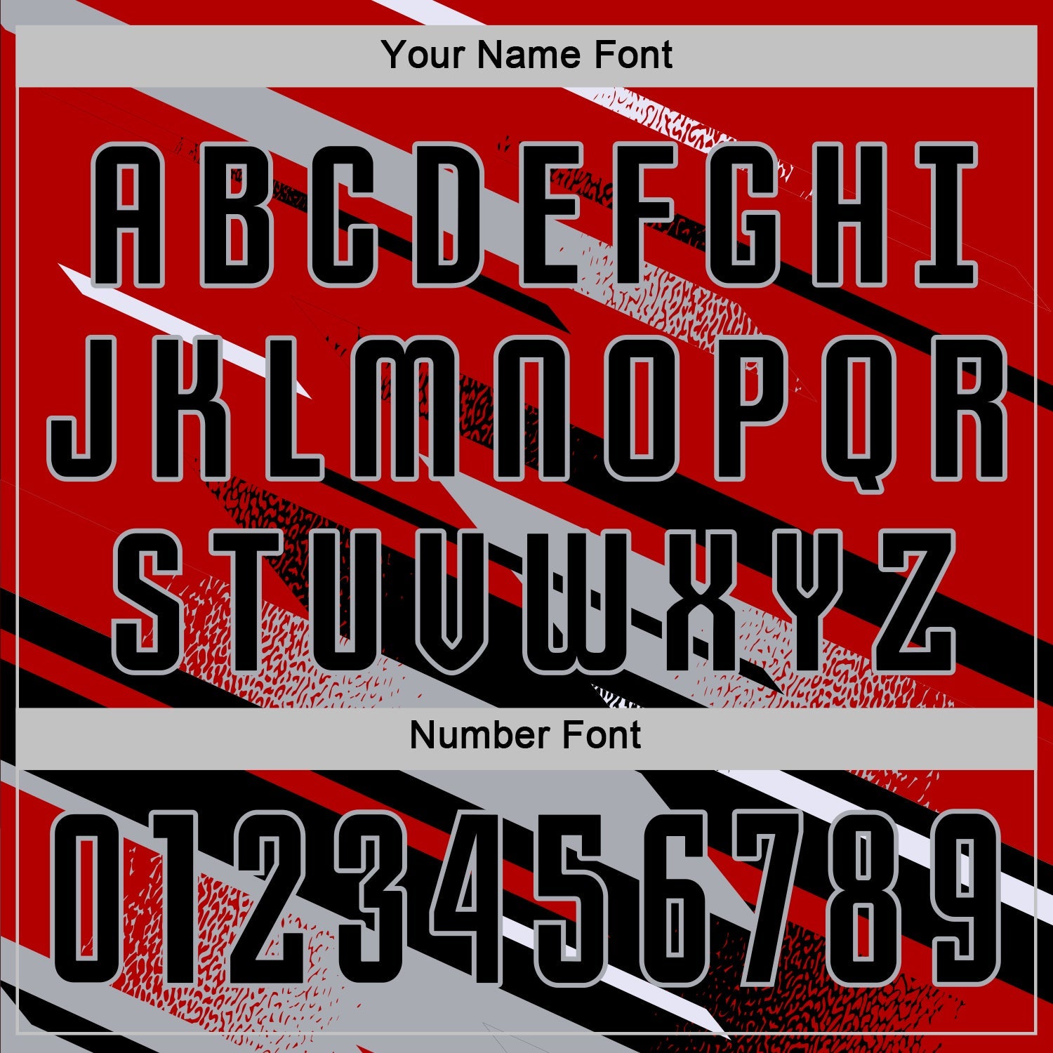 Custom Red Black Gray-White Grunge Stripe And Grainy Sports Sublimation Soccer Uniform Jersey view 6