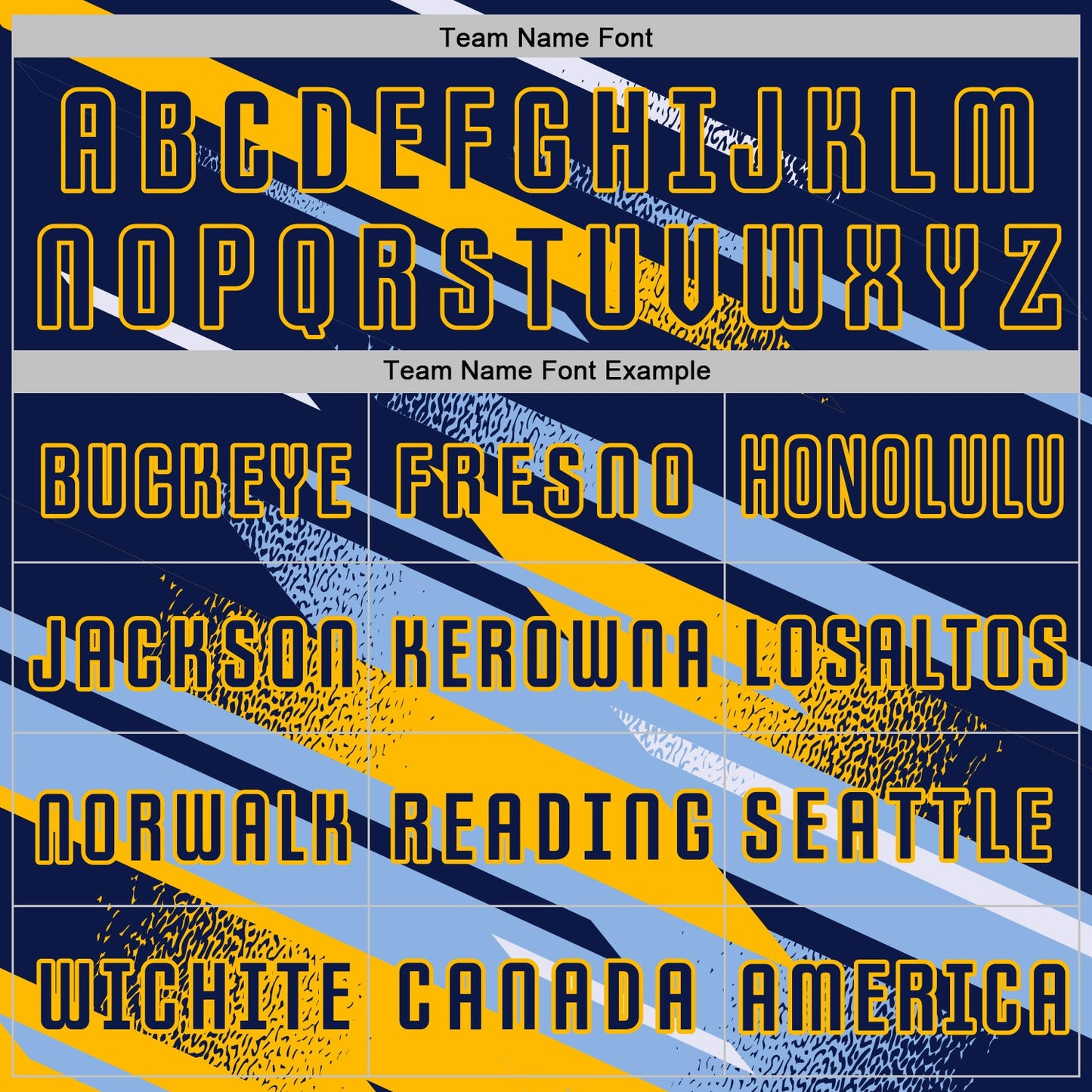 Custom Navy Light Blue Gold-White Grunge Stripe And Grainy Sports Sublimation Soccer Uniform Jersey view 5