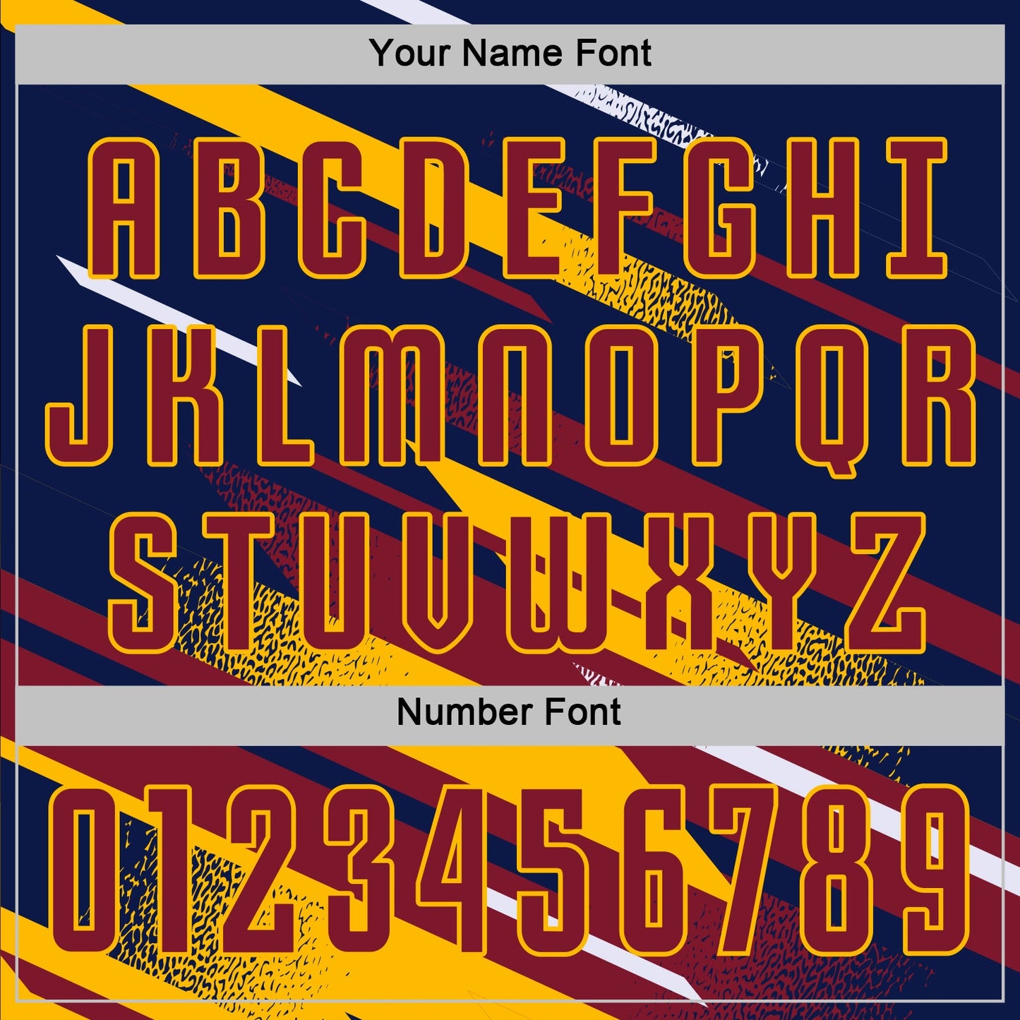 Custom Navy Crimson Gold-White Grunge Stripe And Grainy Sports Sublimation Soccer Uniform Jersey view 6