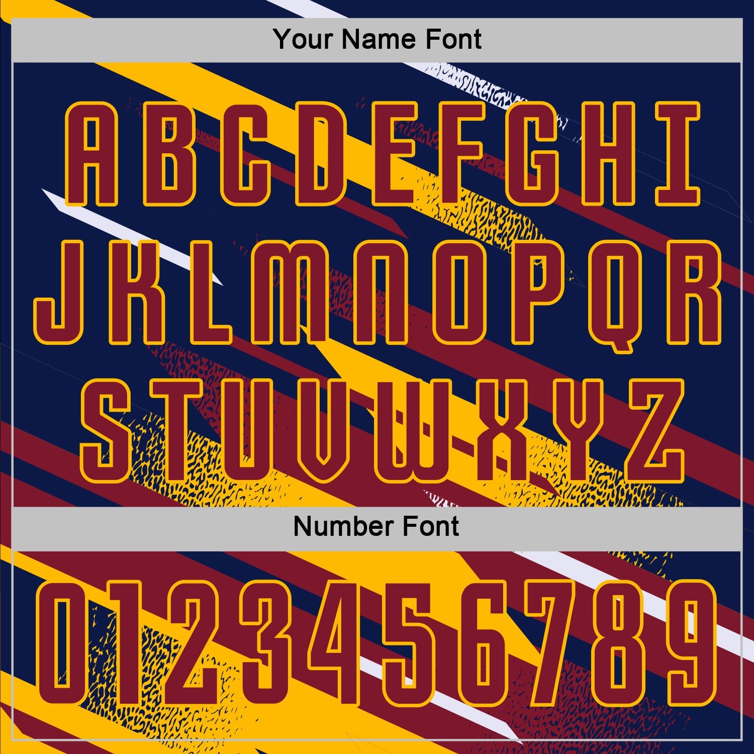Custom Navy Crimson Gold-White Grunge Stripe And Grainy Sports Sublimation Soccer Uniform Jersey view 6