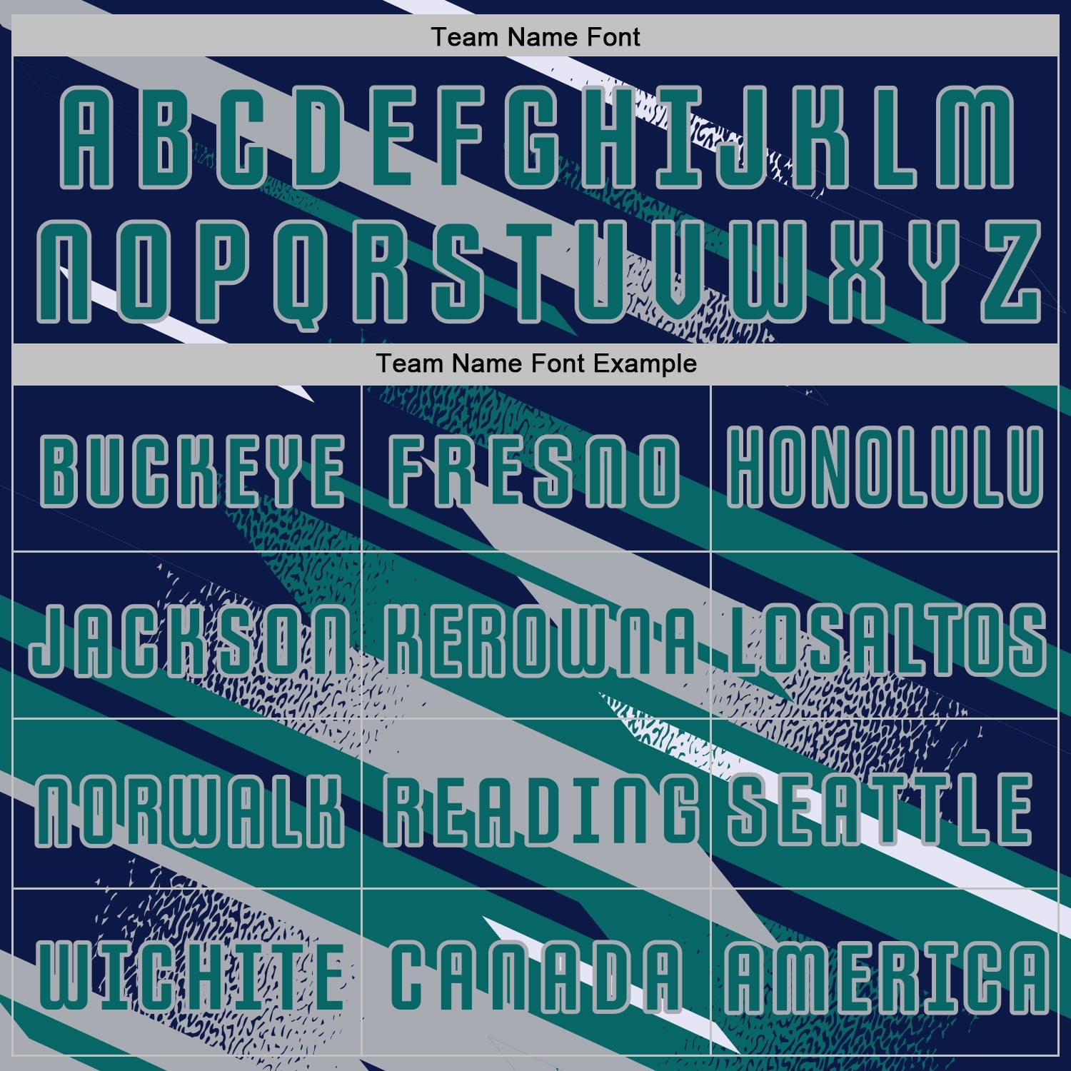 Custom Navy Teal Gray-White Grunge Stripe And Grainy Sports Sublimation Soccer Uniform Jersey view 5