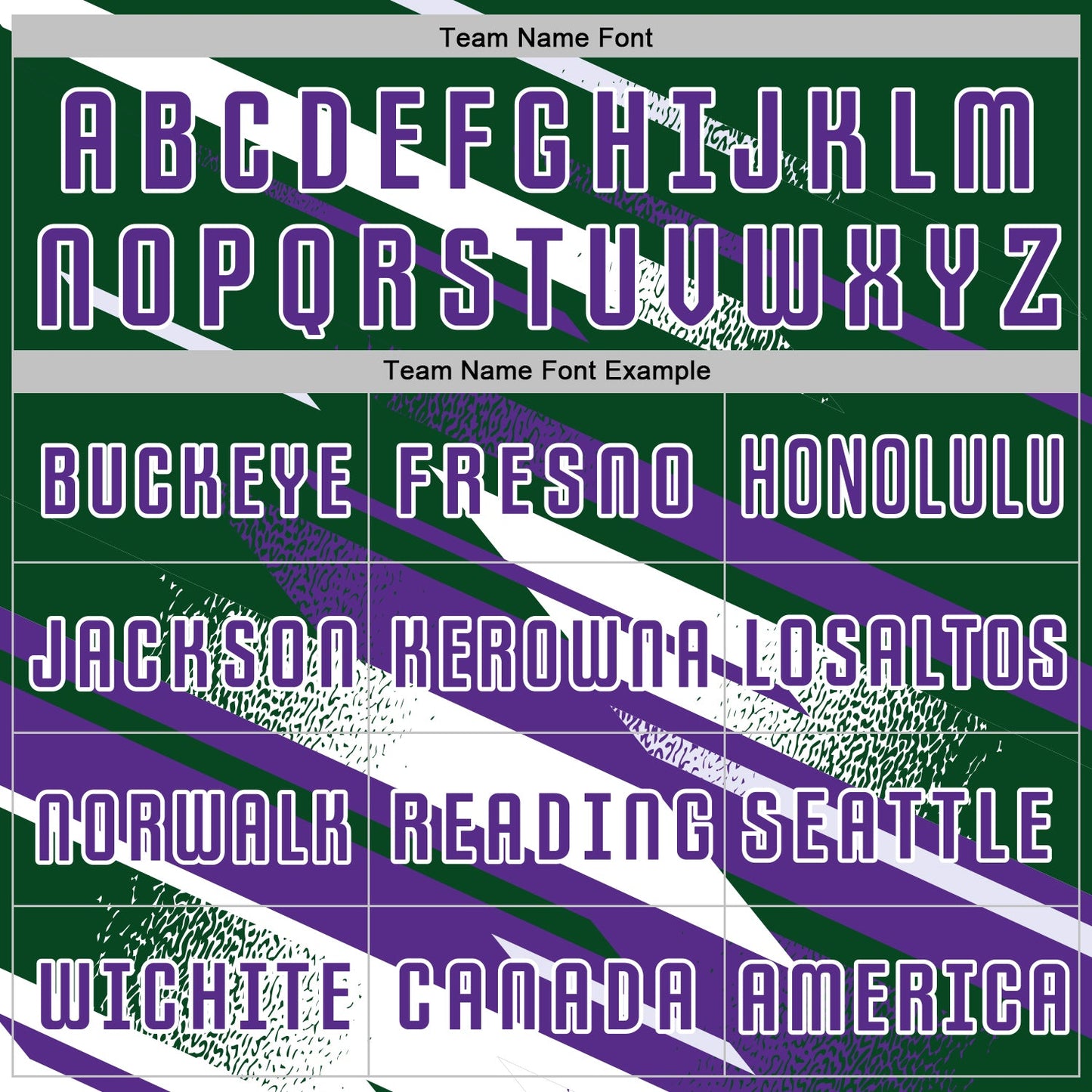 Custom Green Purple-White Grunge Stripe And Grainy Sports Sublimation Soccer Uniform Jersey view 5