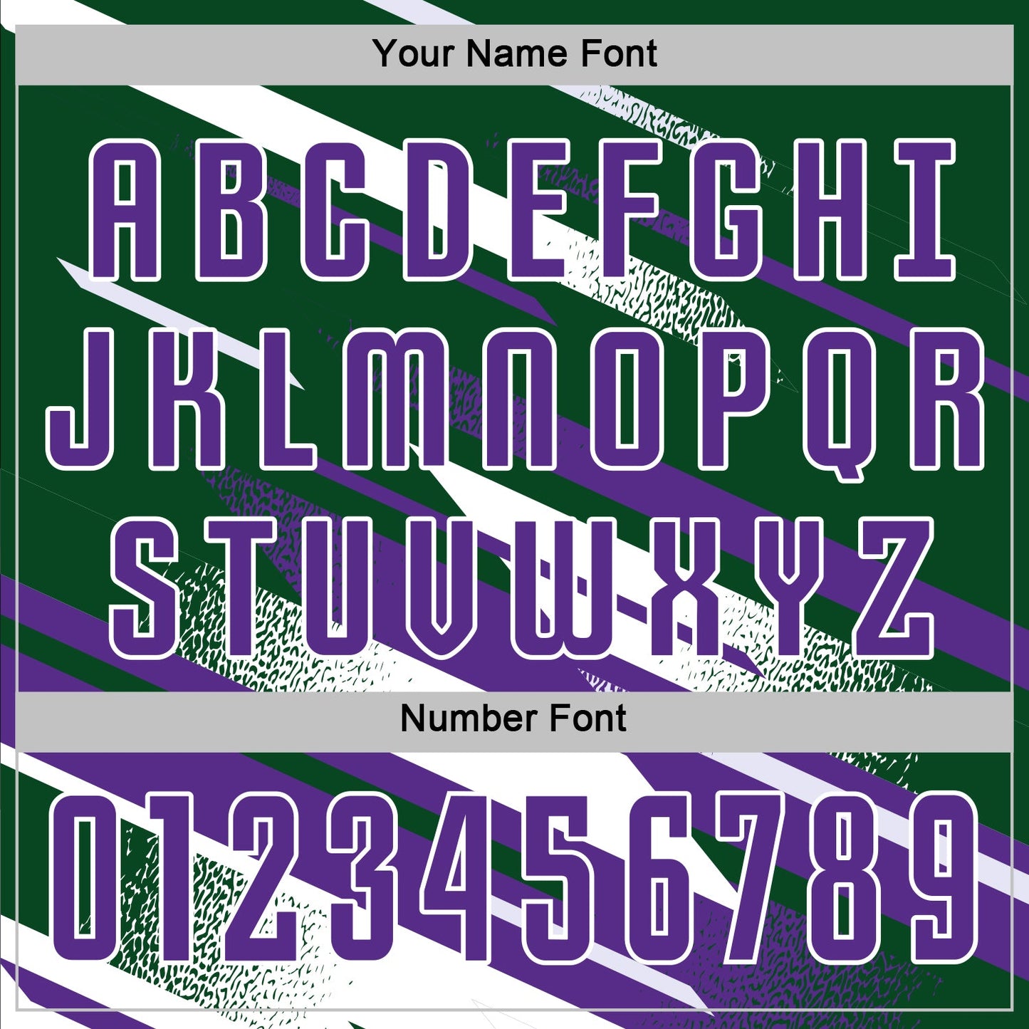Custom Green Purple-White Grunge Stripe And Grainy Sports Sublimation Soccer Uniform Jersey view 6