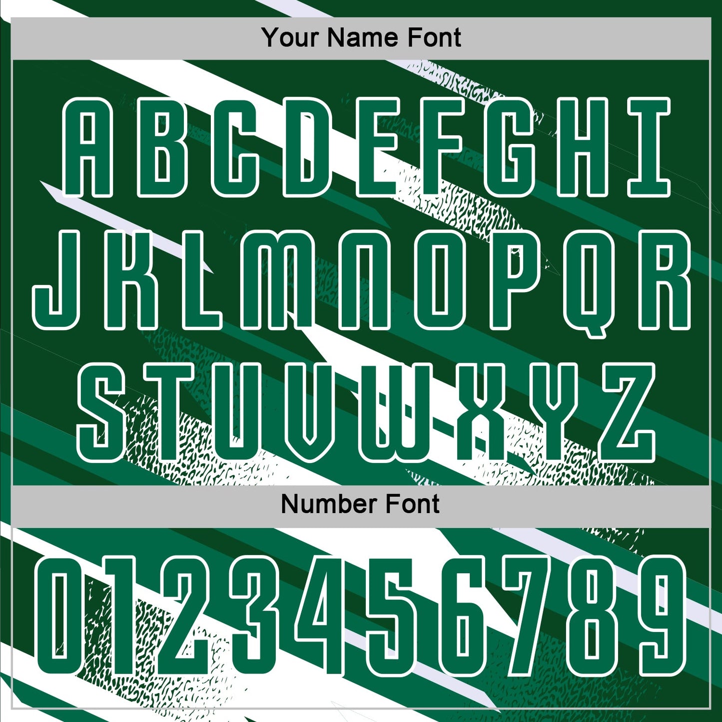 Custom Green Kelly Green-White Grunge Stripe And Grainy Sports Sublimation Soccer Uniform Jersey view 6