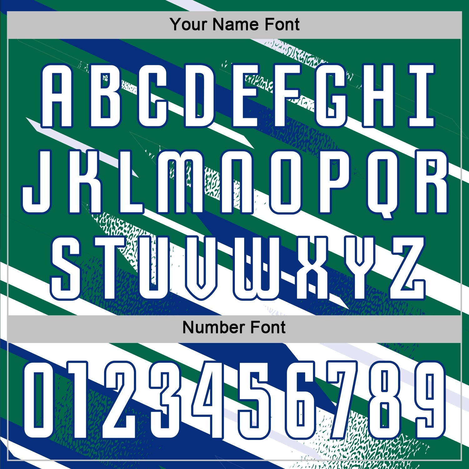 Custom Kelly Green White-Royal Grunge Stripe And Grainy Sports Sublimation Soccer Uniform Jersey view 6