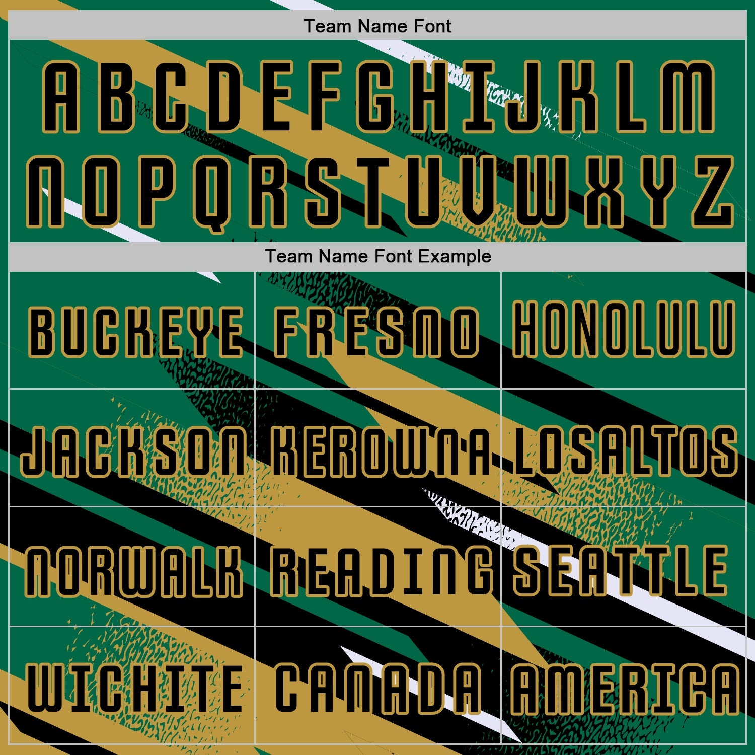 Custom Kelly Green Black Old Gold-White Grunge Stripe And Grainy Sports Sublimation Soccer Uniform Jersey view 5