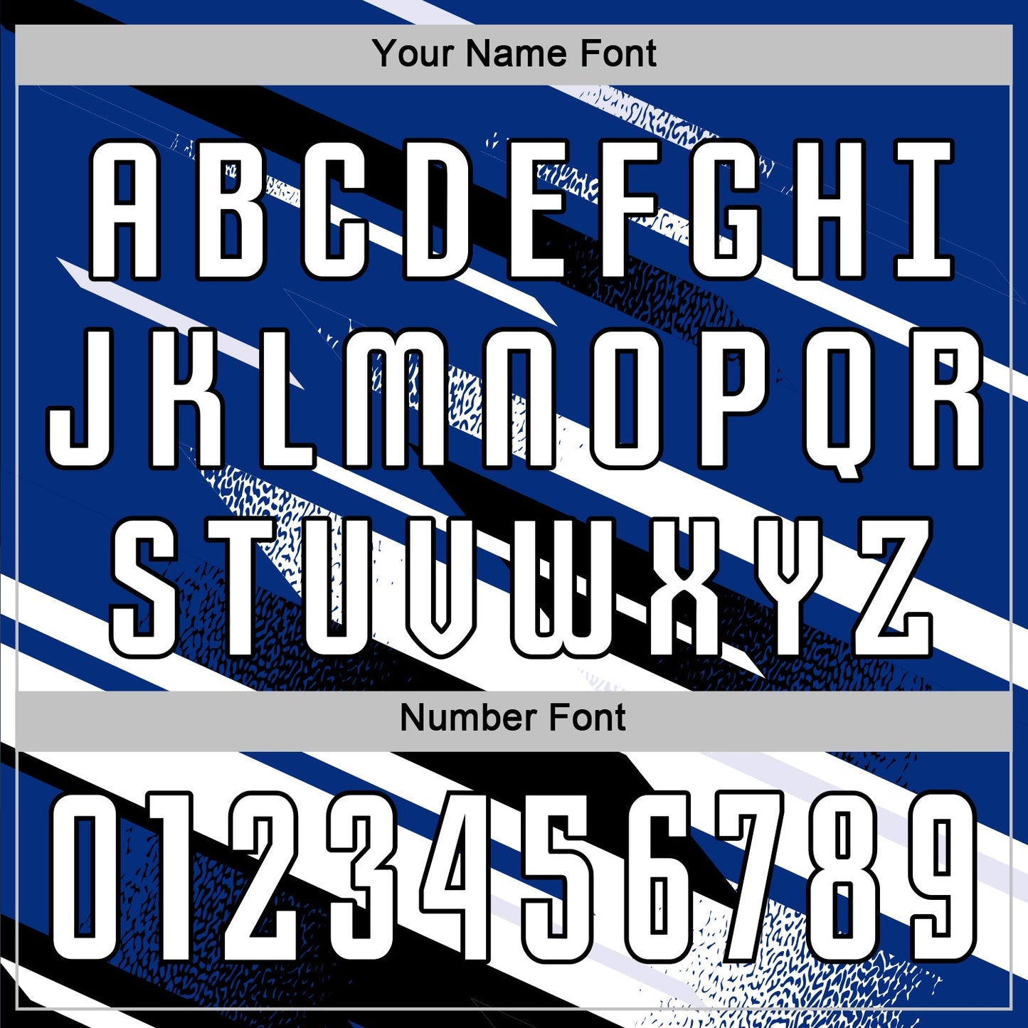 Custom Royal White-Black Grunge Stripe And Grainy Sports Sublimation Soccer Uniform Jersey view 6