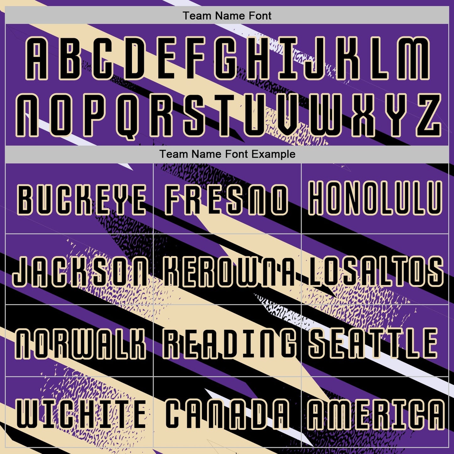 Custom Purple Black Cream-White Grunge Stripe And Grainy Sports Sublimation Soccer Uniform Jersey view 5