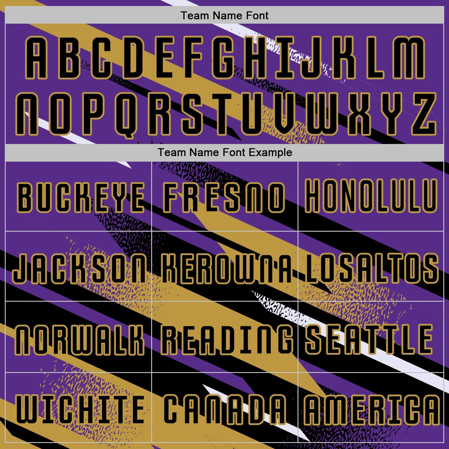 Custom Purple Black Old Gold-White Grunge Stripe And Grainy Sports Sublimation Soccer Uniform Jersey view 5