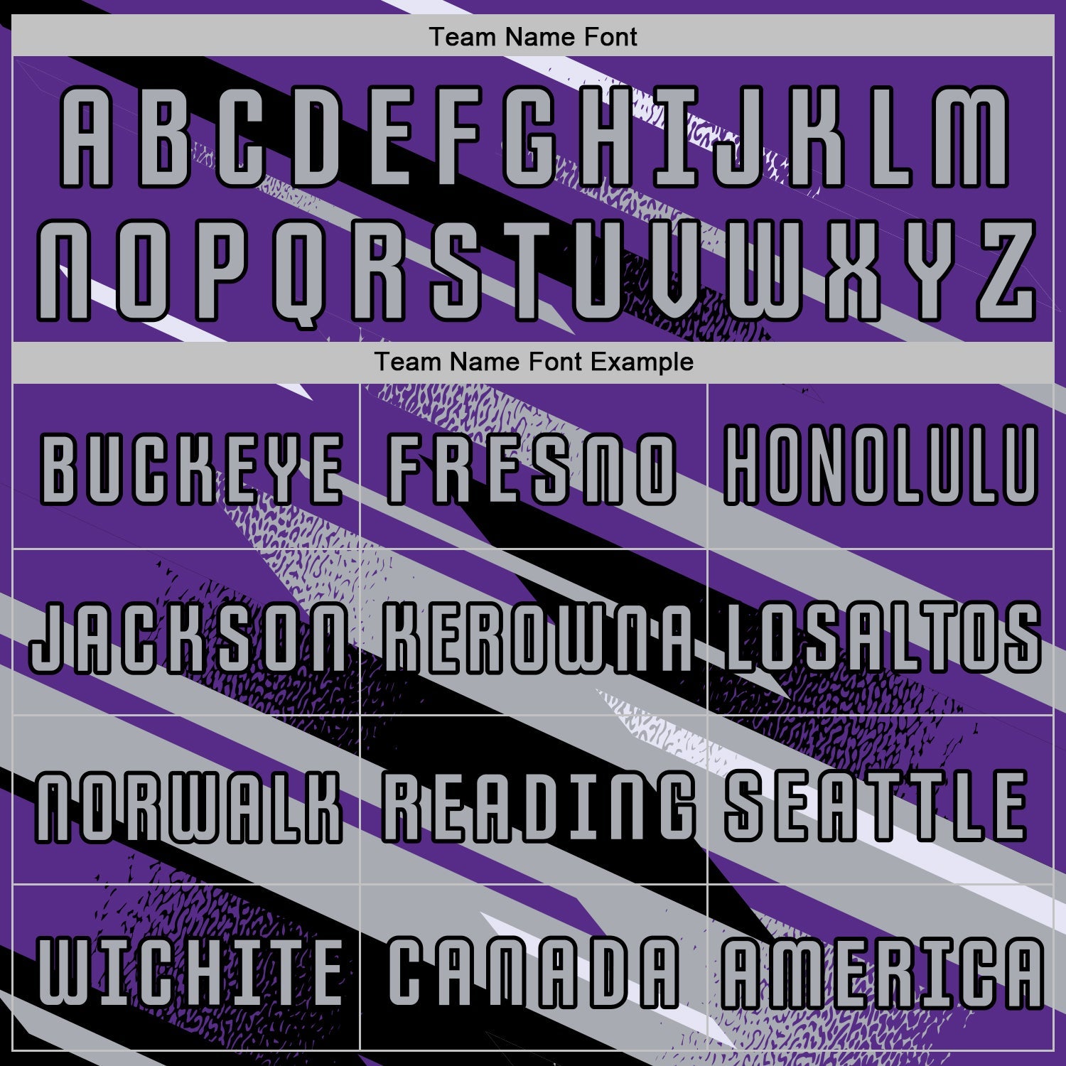 Custom Purple Gray Black-White Grunge Stripe And Grainy Sports Sublimation Soccer Uniform Jersey view 5