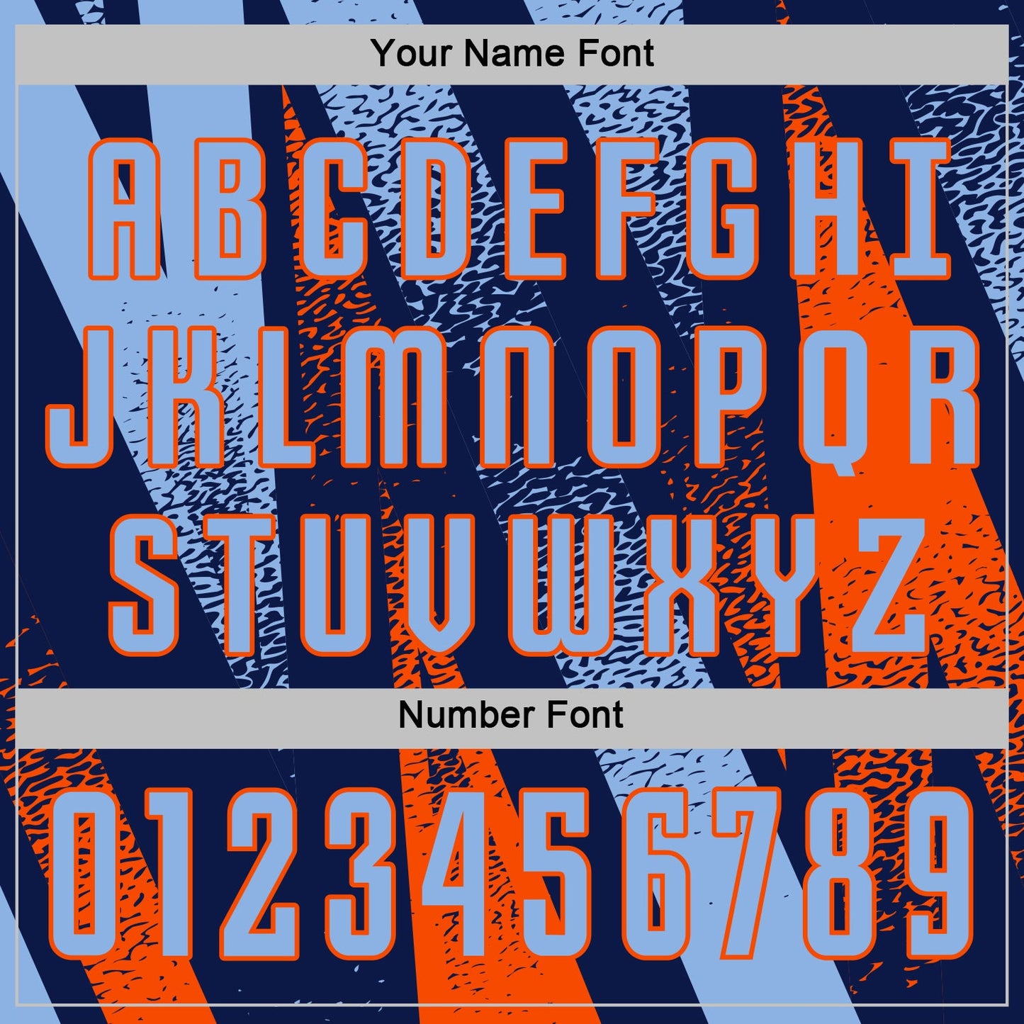 Custom Navy Light Blue-Orange Radial Burst Sports Sublimation Soccer Uniform Jersey view 6