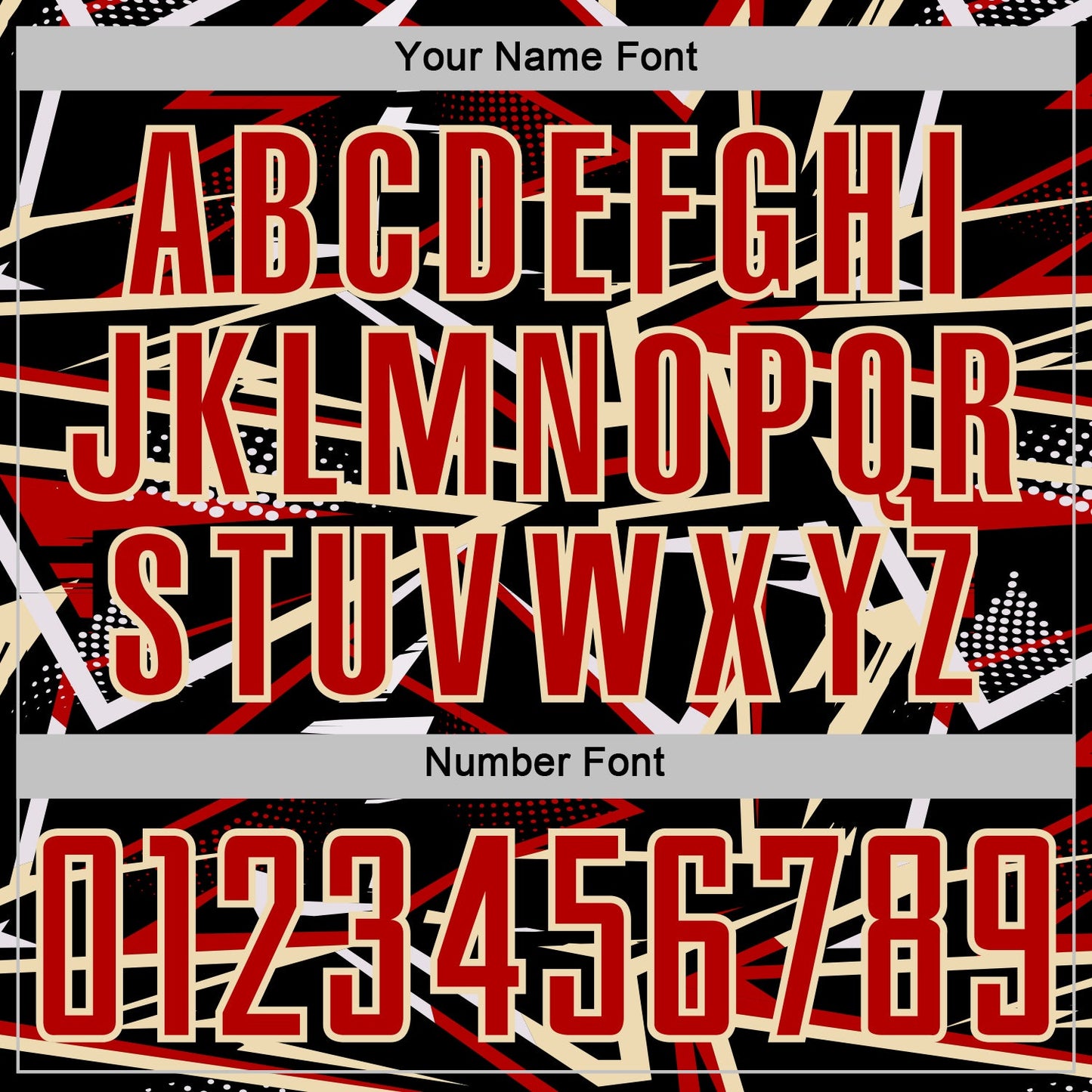 Custom Black Red Cream-White Abstract Geometric Stripes Sports Sublimation Soccer Uniform Jersey view 6