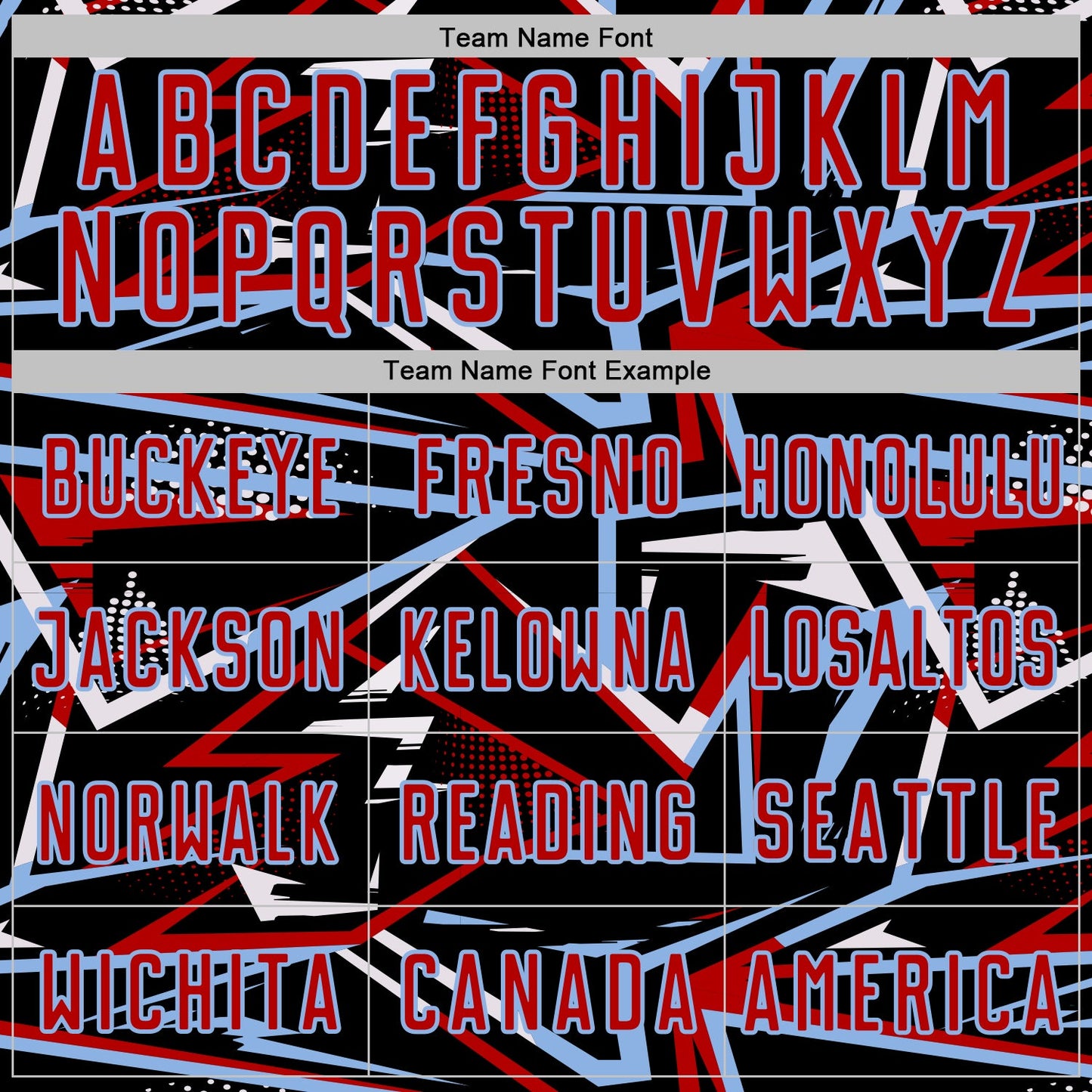 Custom Black Red Light Blue-White Abstract Geometric Stripes Sports Sublimation Soccer Uniform Jersey view 5