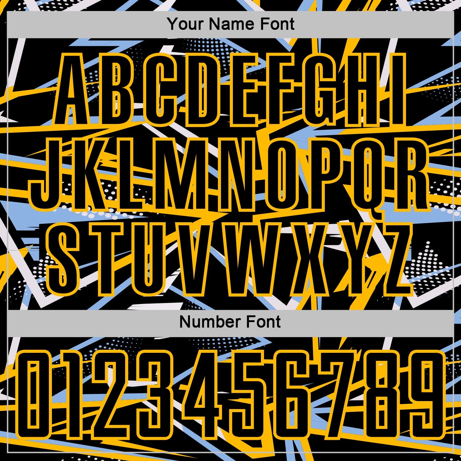 Custom Black Light Blue Gold-White Abstract Geometric Stripes Sports Sublimation Soccer Uniform Jersey view 6