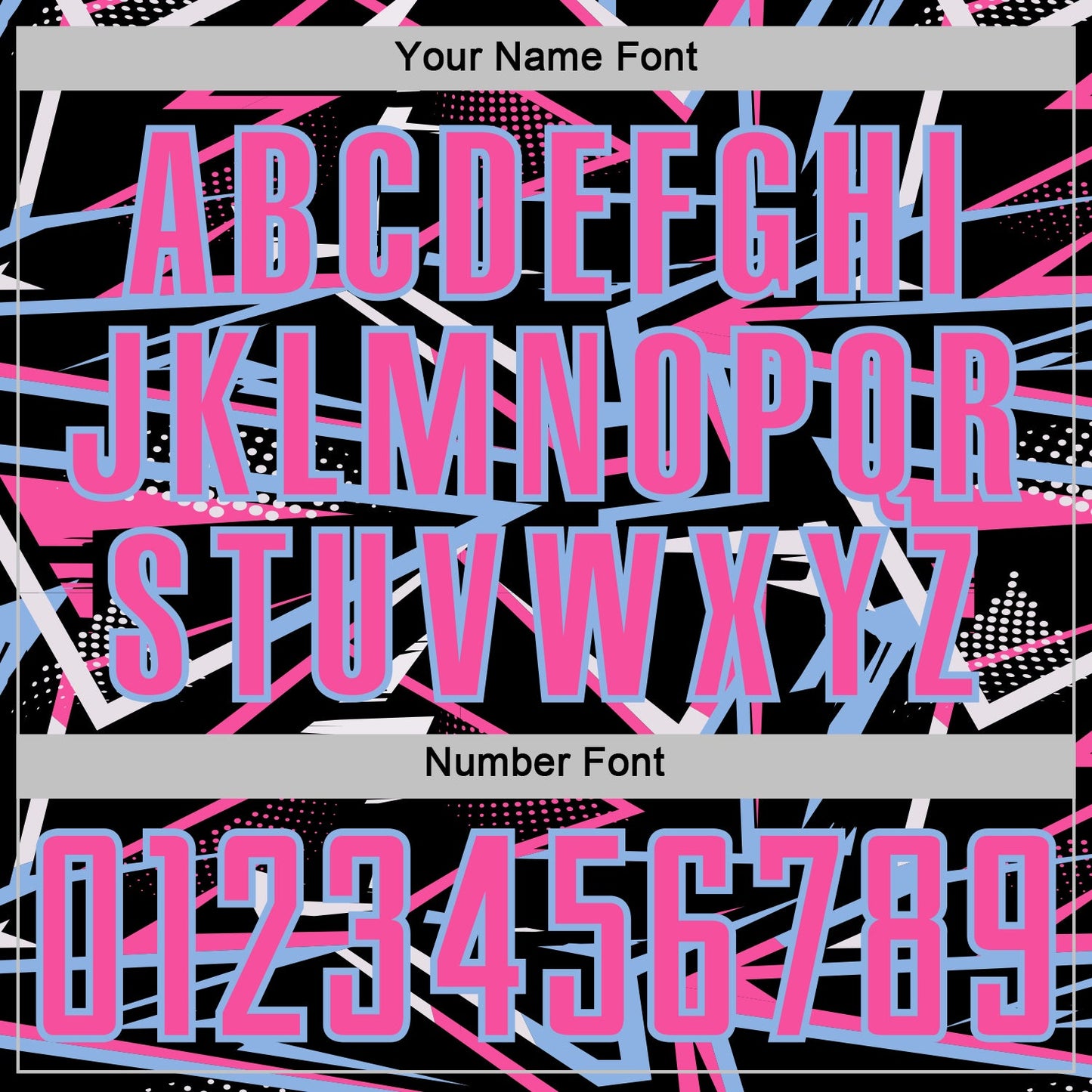 Custom Black Pink Light Blue-White Abstract Geometric Stripes Sports Sublimation Soccer Uniform Jersey view 6